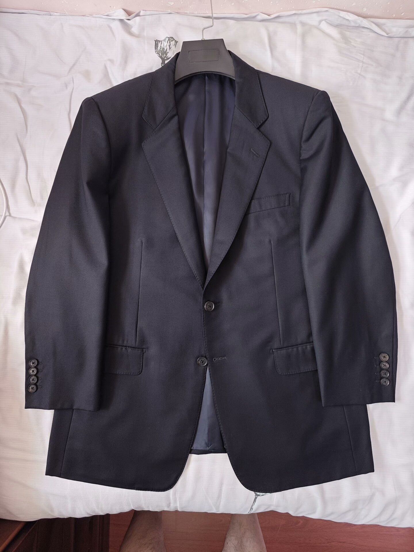 Ermenegildo Zegna Zegna Trofeo Black Wool Blazer Size US L / EU 52-54 / 3 - 5 Thumbnail