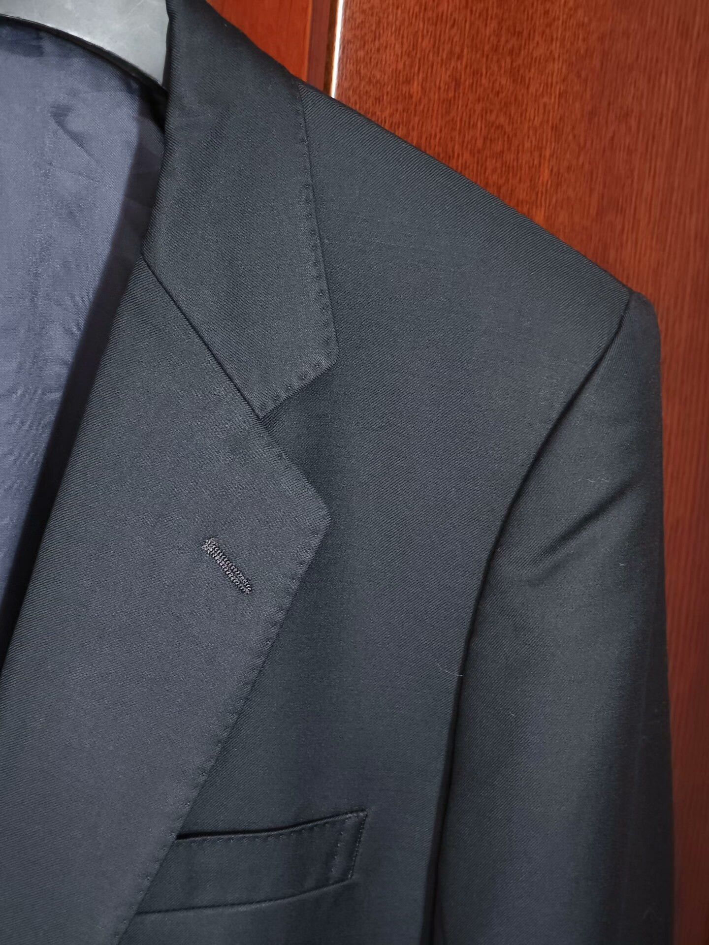 Ermenegildo Zegna Zegna Trofeo Black Wool Blazer Size US L / EU 52-54 / 3 - 2 Thumbnail