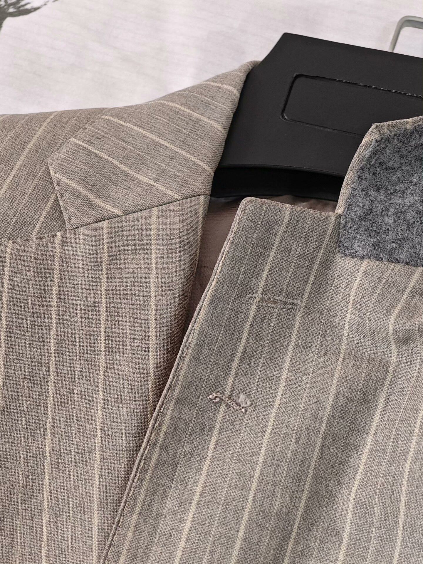 Ring Jacket Japanese Wool Linen Striped Blazer Size US S / EU 44-46 / 1 - 5 Thumbnail