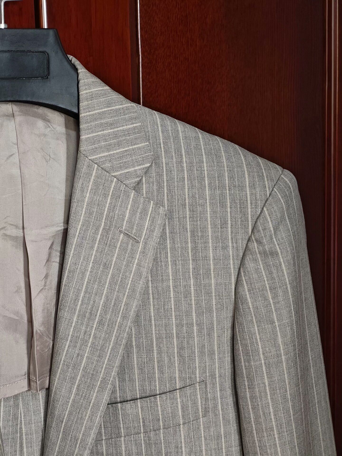 Ring Jacket Japanese Wool Linen Striped Blazer Size US S / EU 44-46 / 1 - 2 Thumbnail