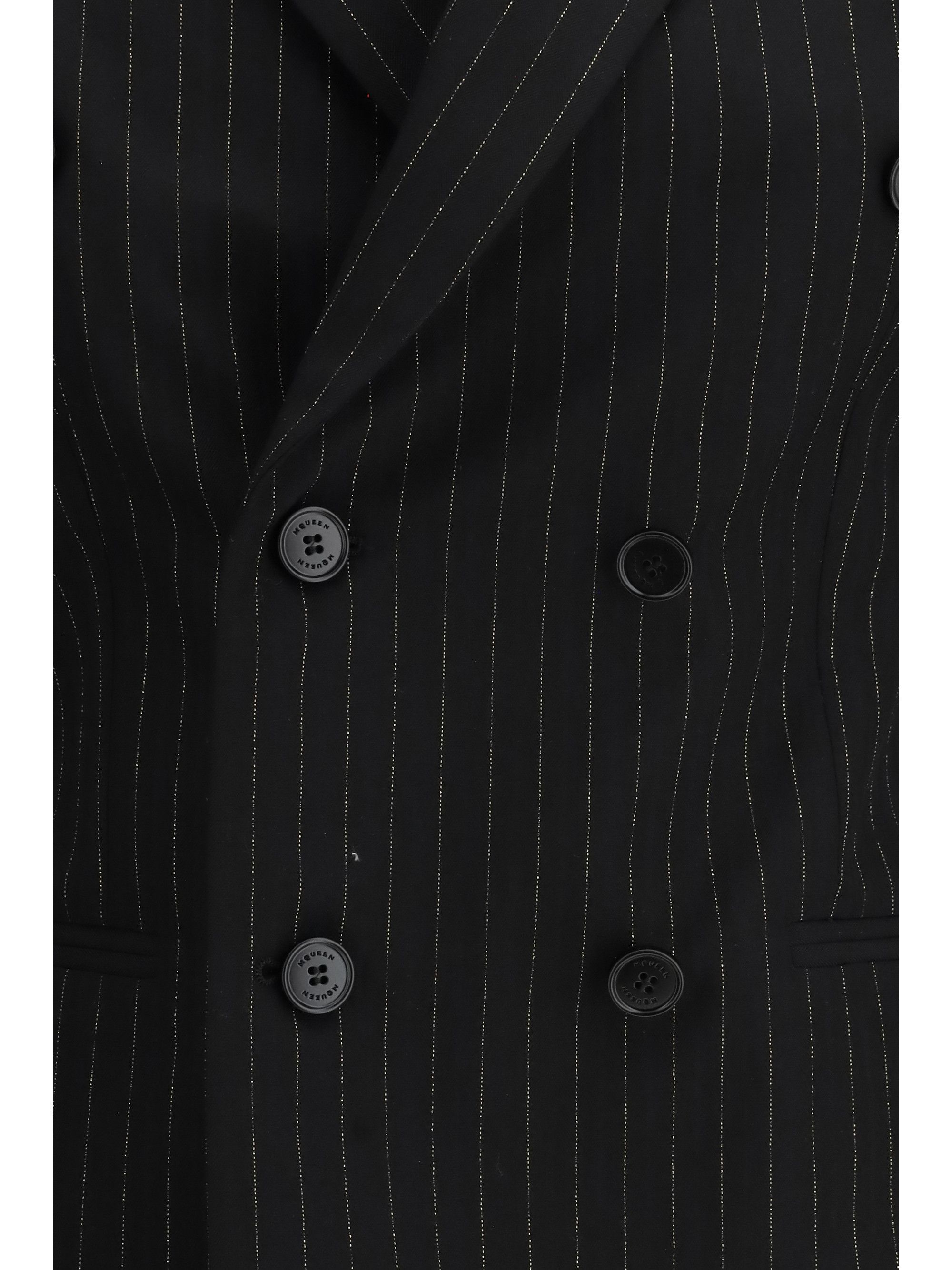 Alexander McQueen Pinstriped double-breasted Jacket Size M / US 6-8 / IT 42-44 - 3 Thumbnail