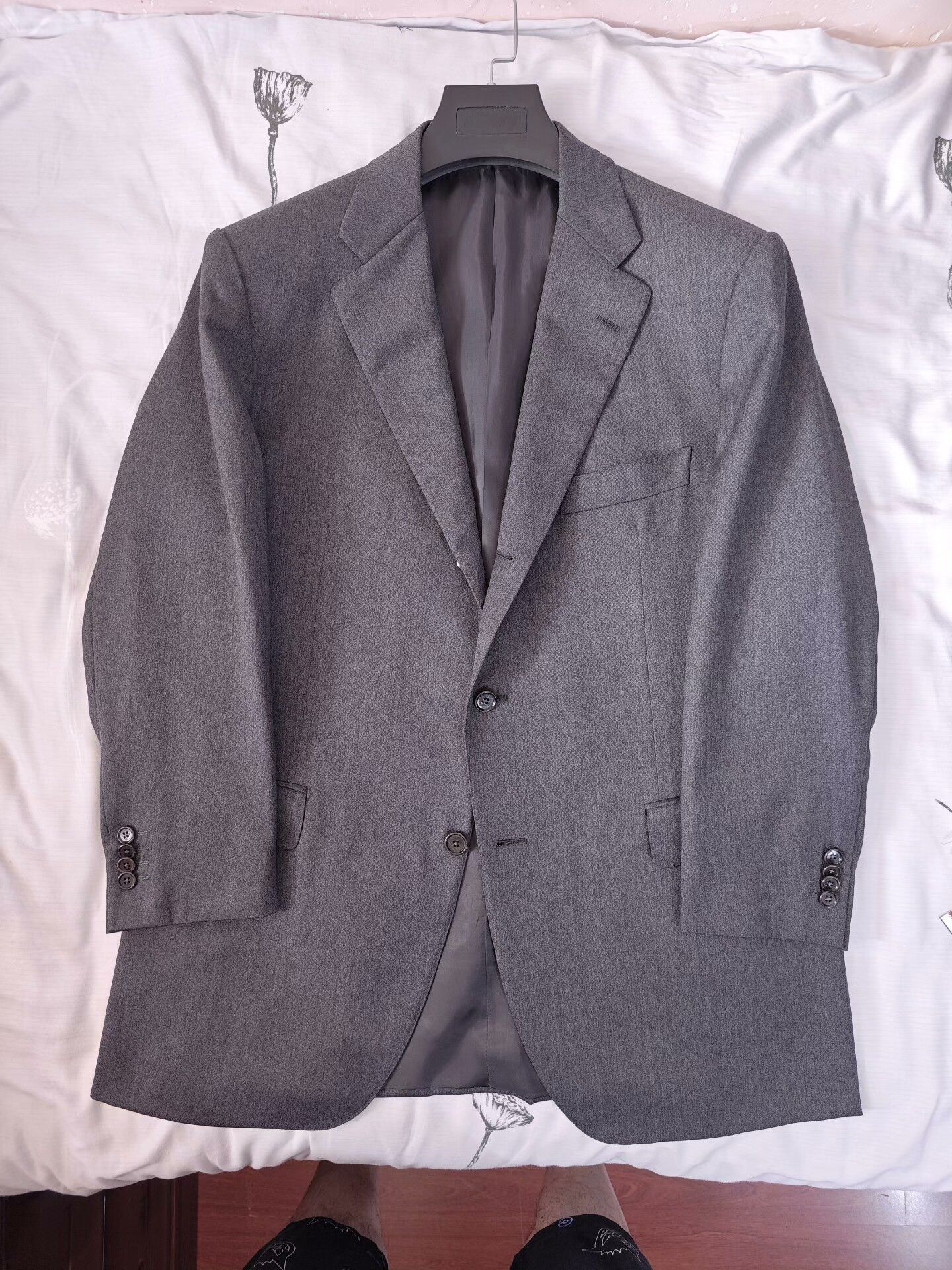Caruso Caruso Gray Wool Suit Jacket Size US L / EU 52-54 / 3 - 5 Thumbnail