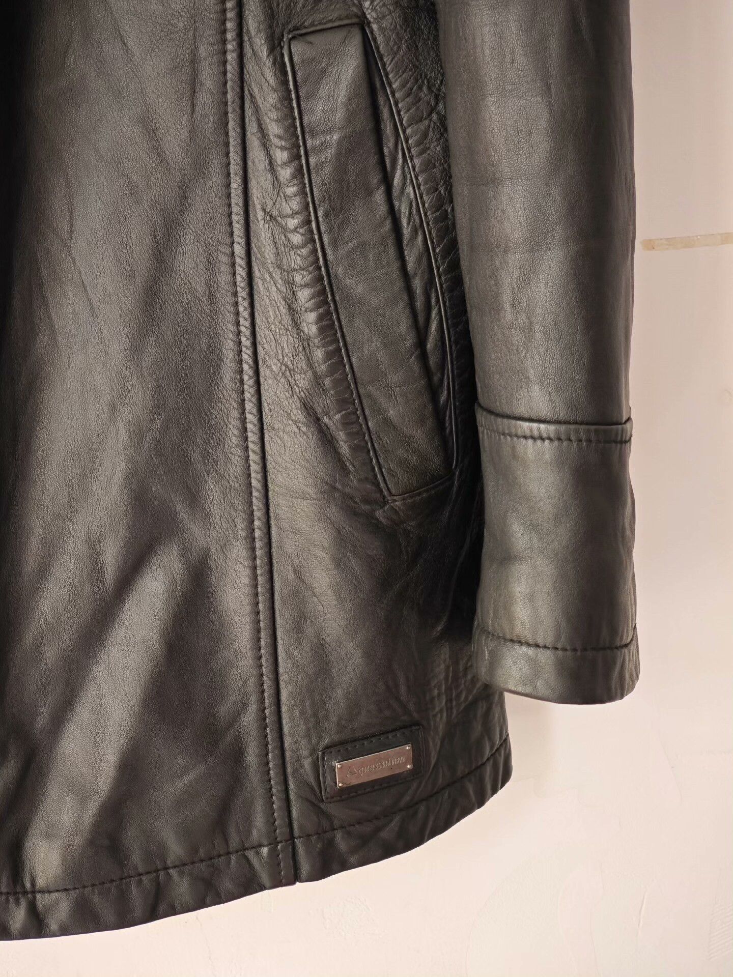 Aquascutum Black Aquascutum Sheepskin Leather Jacket Size US M / EU 48-50 / 2 - 4 Thumbnail