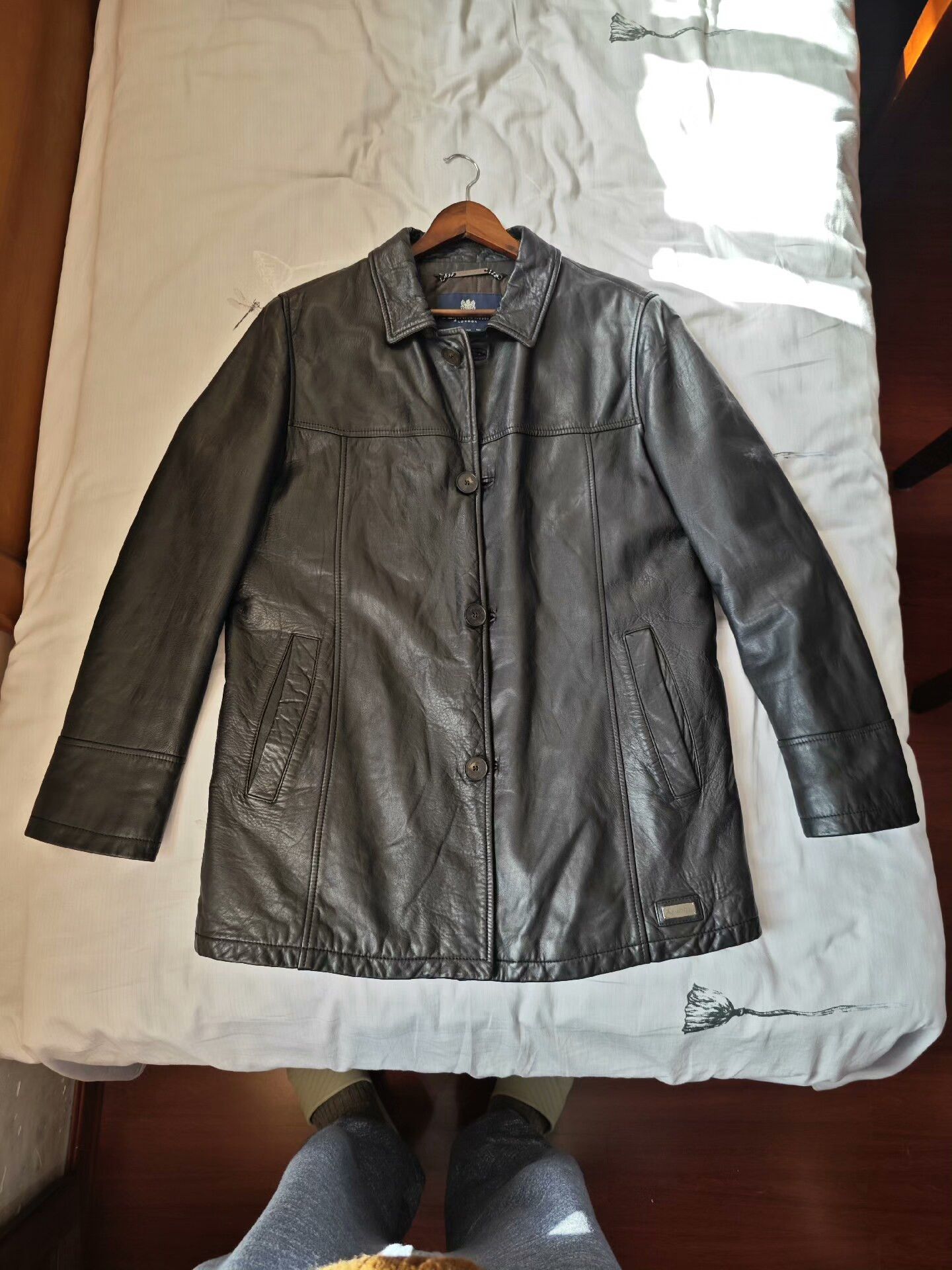 Aquascutum Black Aquascutum Sheepskin Leather Jacket Size US M / EU 48-50 / 2 - 2 Thumbnail