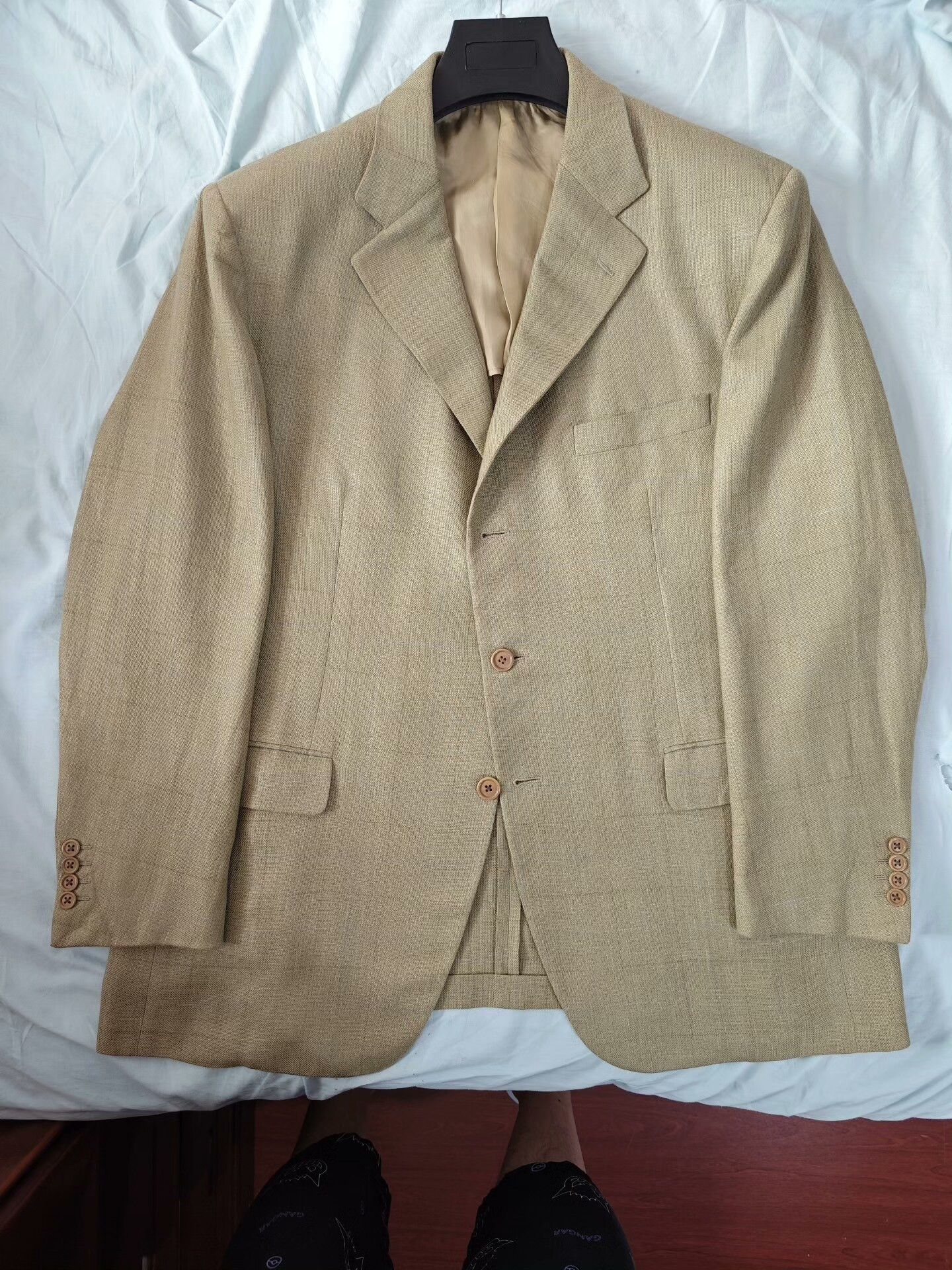 Burberry Burberry Italian Silk Wool Blazer Size US XL / EU 56 / 4 - 5 Thumbnail