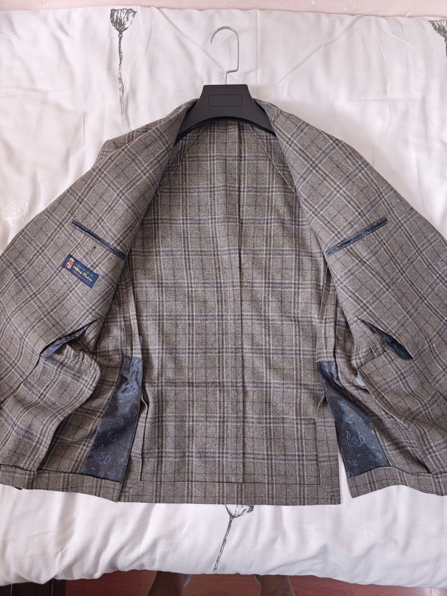 Alfredo Bannister Custom Italian Gray Wool Suit Jacket Size US S / EU 44-46 / 1 - 6 Thumbnail