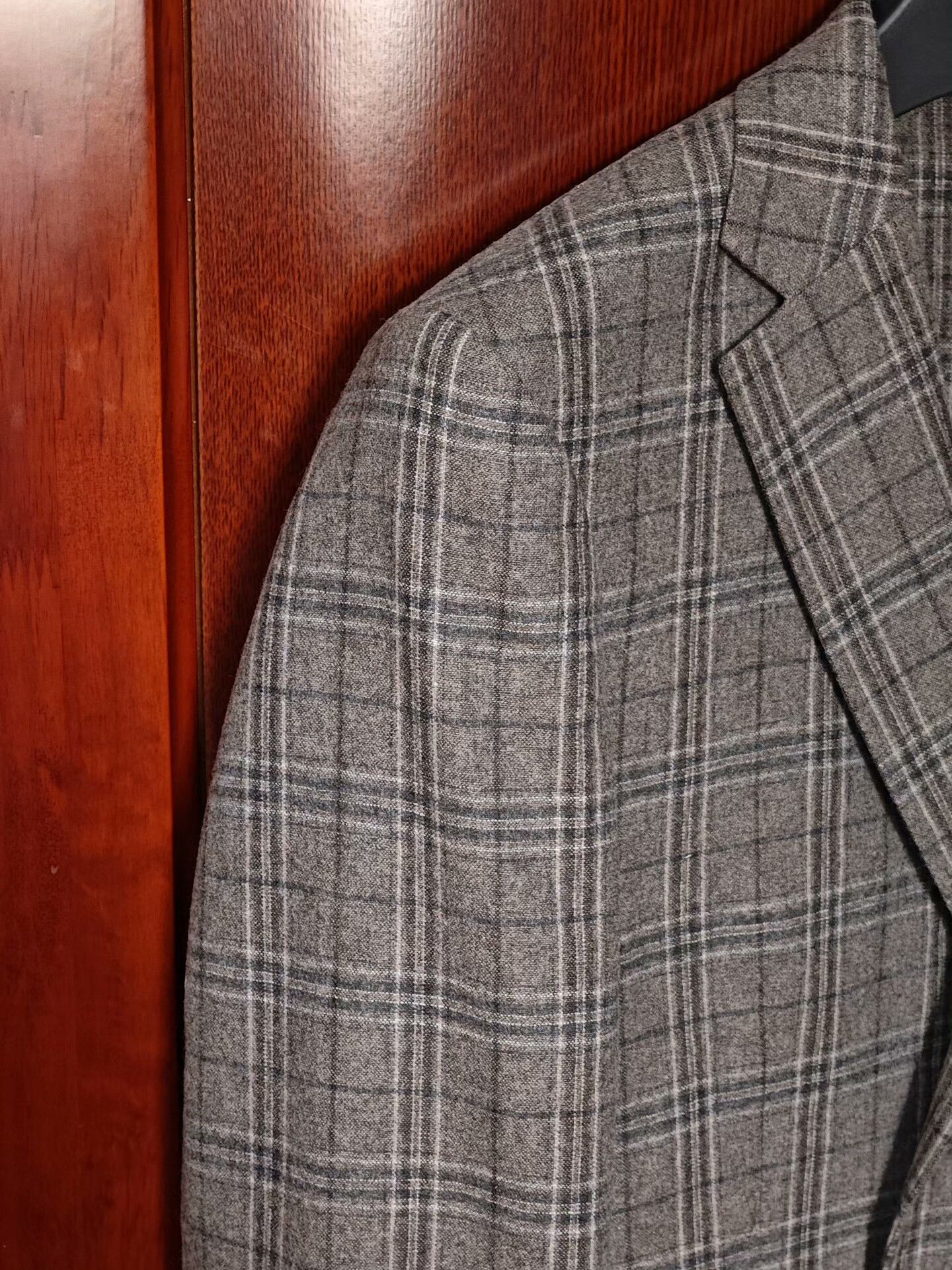 Alfredo Bannister Custom Italian Gray Wool Suit Jacket Size US S / EU 44-46 / 1 - 3 Thumbnail