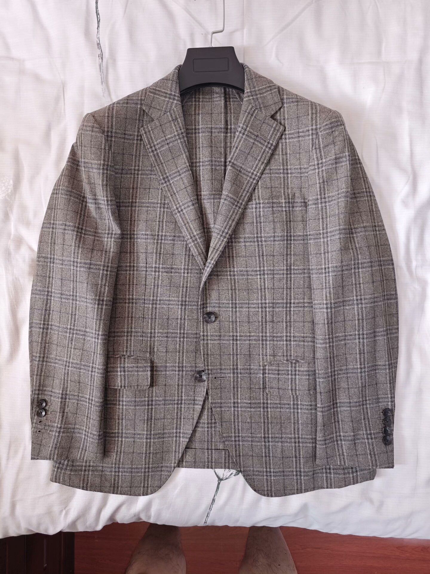 Alfredo Bannister Custom Italian Gray Wool Suit Jacket Size US S / EU 44-46 / 1 - 5 Thumbnail