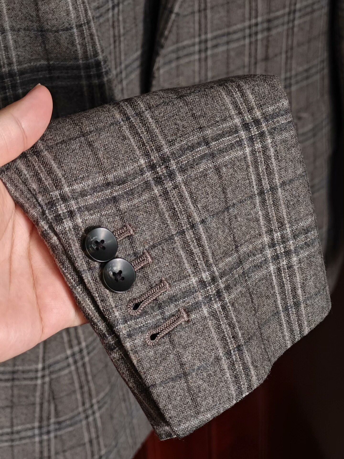 Alfredo Bannister Custom Italian Gray Wool Suit Jacket Size US S / EU 44-46 / 1 - 4 Thumbnail