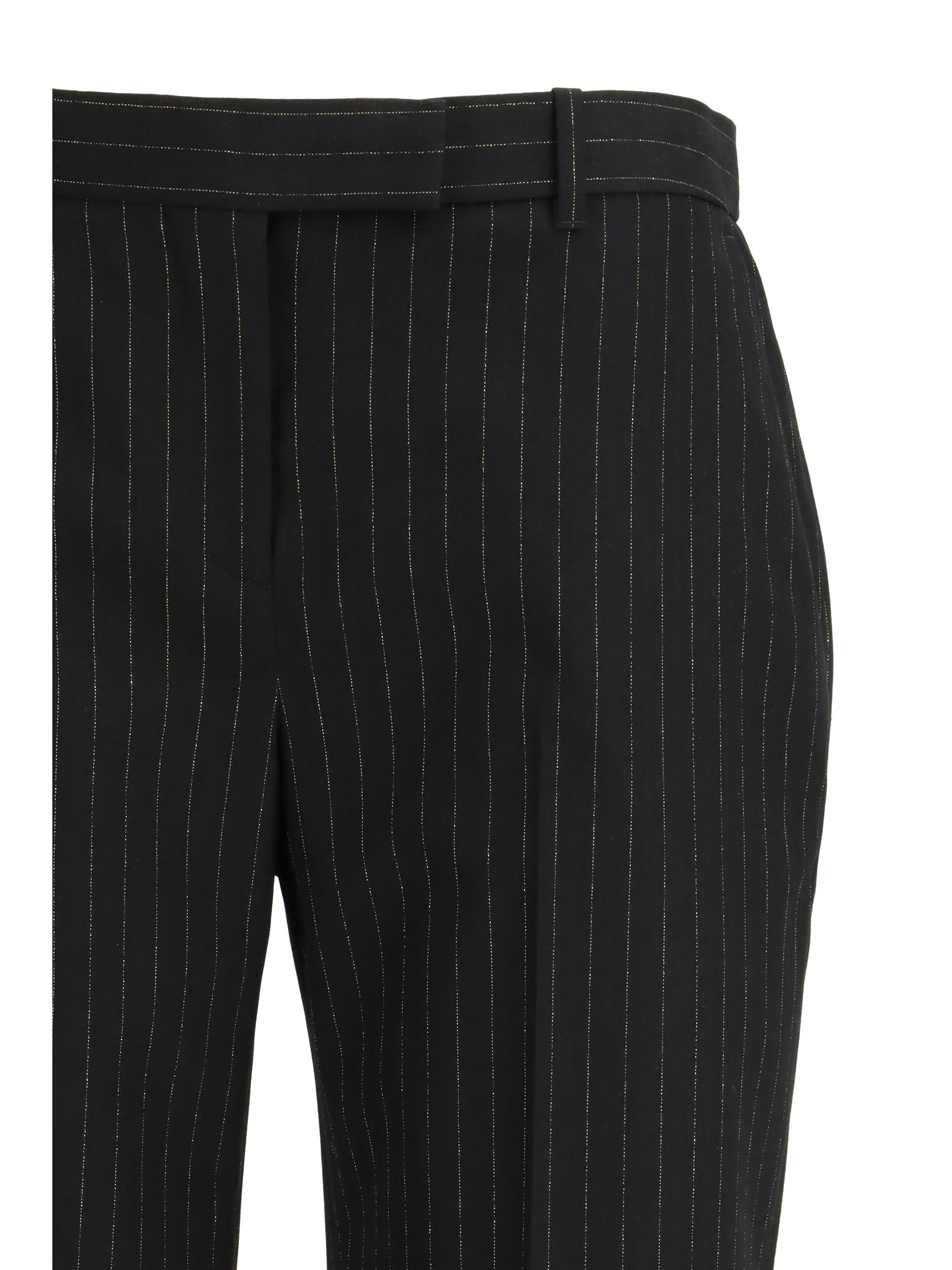 Alexander McQueen Pinstriped tailored Trousers Size 28" / US 6 / IT 42 - 3 Thumbnail