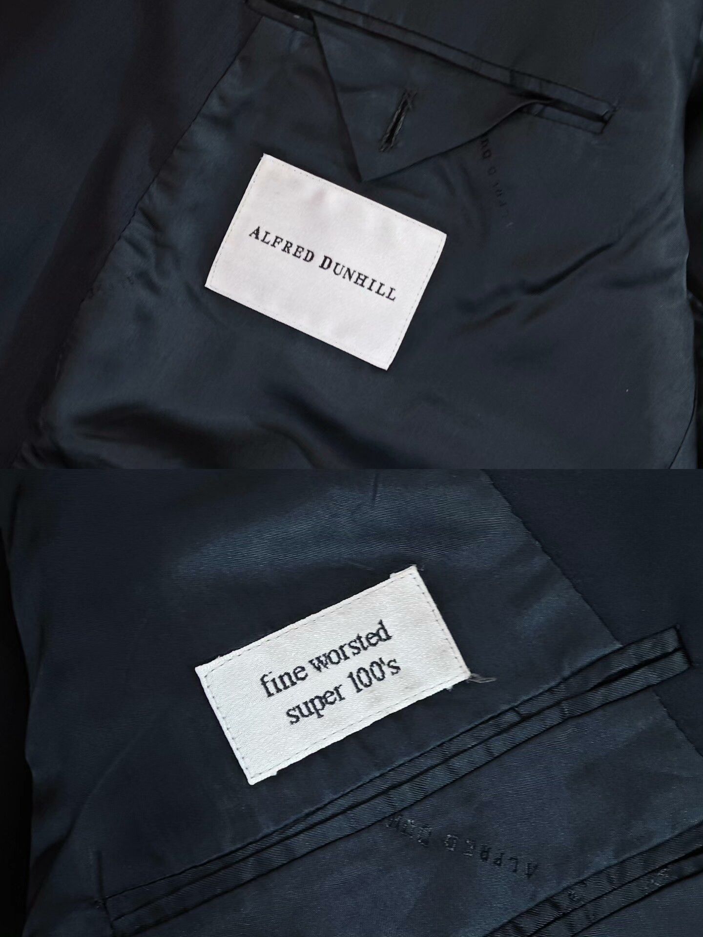 Ermenegildo Zegna Dunhill Navy Wool Double-Breasted Suit Size US L / EU 52-54 / 3 - 7 Thumbnail