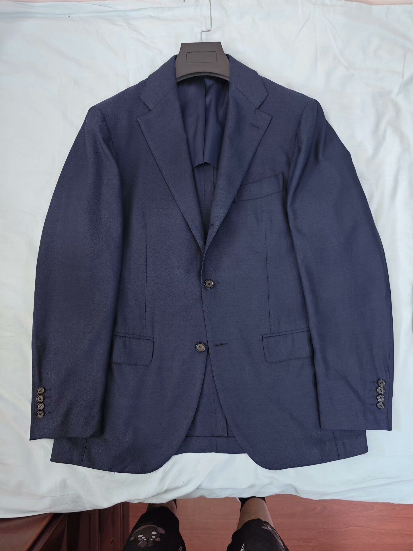 Ring Jacket Navy Wool Silk Blend Suit Jacket Size US M / EU 48-50 / 2 - 5 Thumbnail