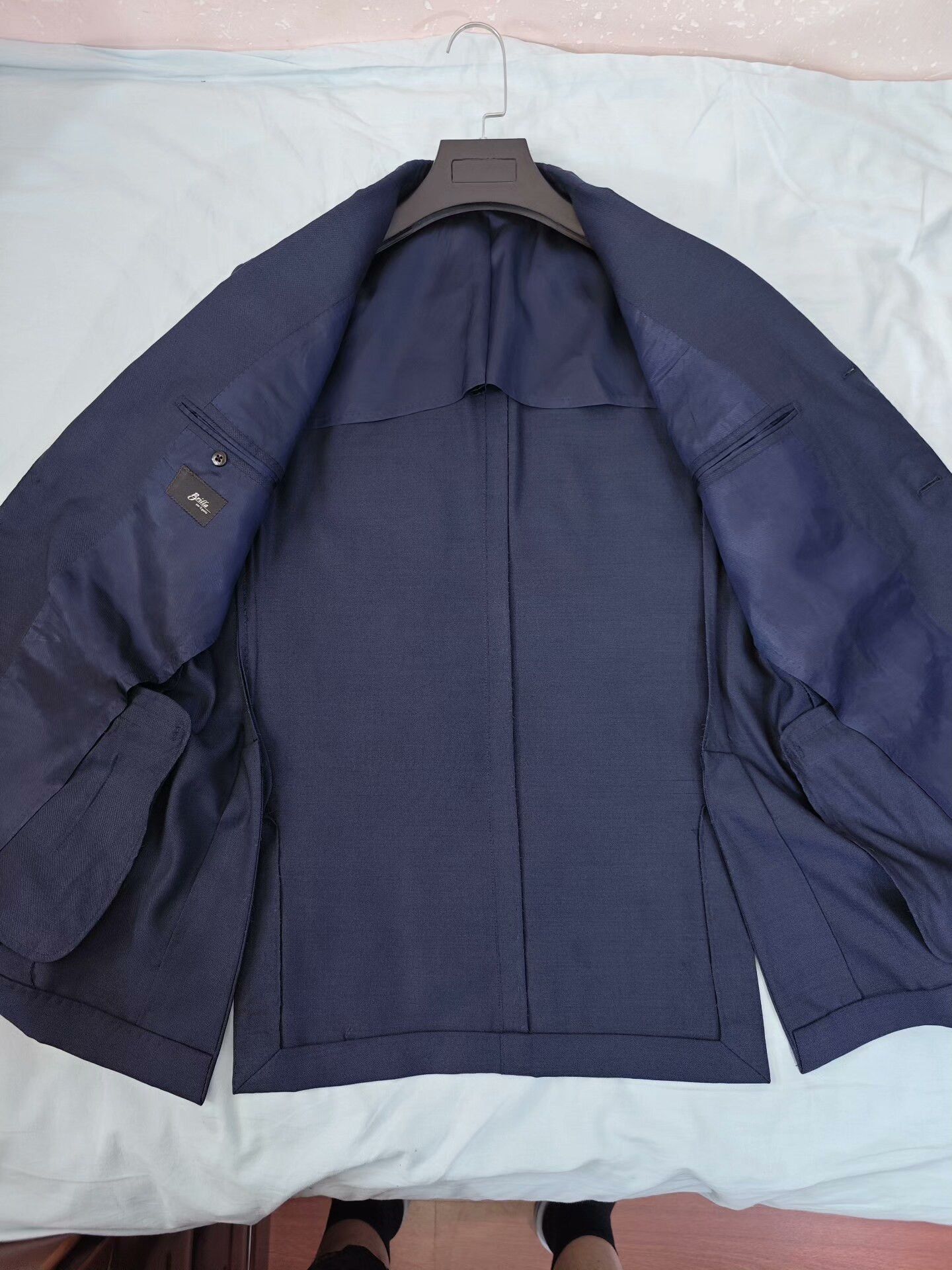 Ring Jacket Navy Wool Silk Blend Suit Jacket Size US M / EU 48-50 / 2 - 6 Thumbnail