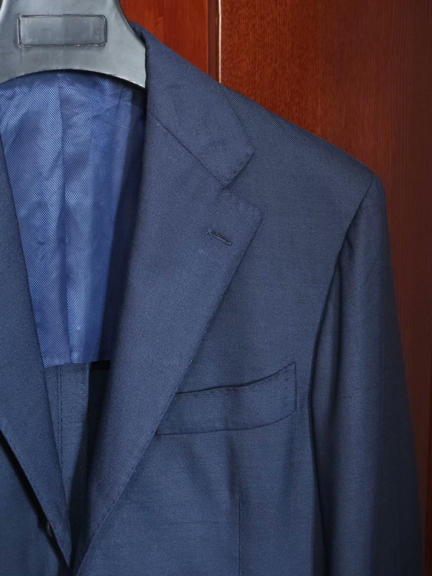 Ring Jacket Navy Wool Silk Blend Suit Jacket Size US M / EU 48-50 / 2 - 2 Thumbnail