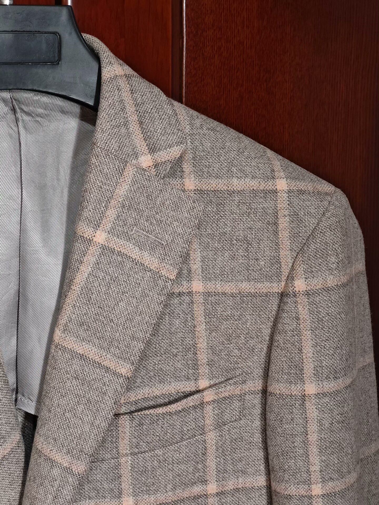 Luciano Barbera Carlo Barbera Flannel Half-Lined Blazer Size US M / EU 48-50 / 2 - 2 Thumbnail