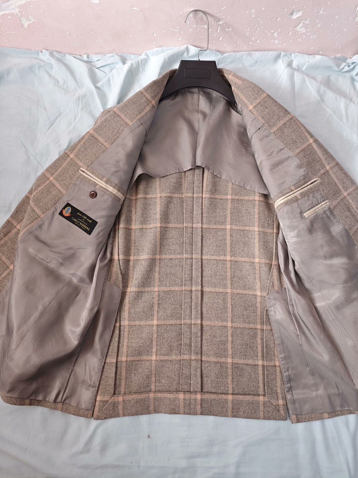 Luciano Barbera Carlo Barbera Flannel Half-Lined Blazer Size US M / EU 48-50 / 2 - 6 Thumbnail