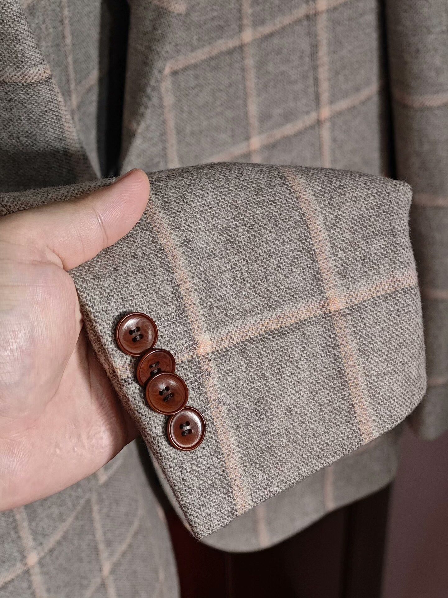 Luciano Barbera Carlo Barbera Flannel Half-Lined Blazer Size US M / EU 48-50 / 2 - 4 Thumbnail