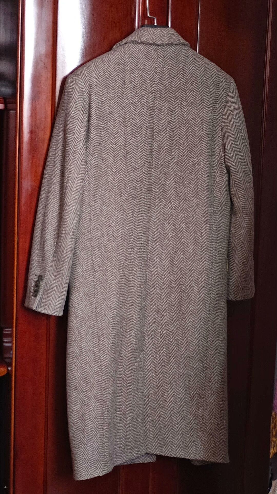 agnes b. Double-Breasted Herringbone Wool Coat Size US M / EU 48-50 / 2 - 2 Thumbnail