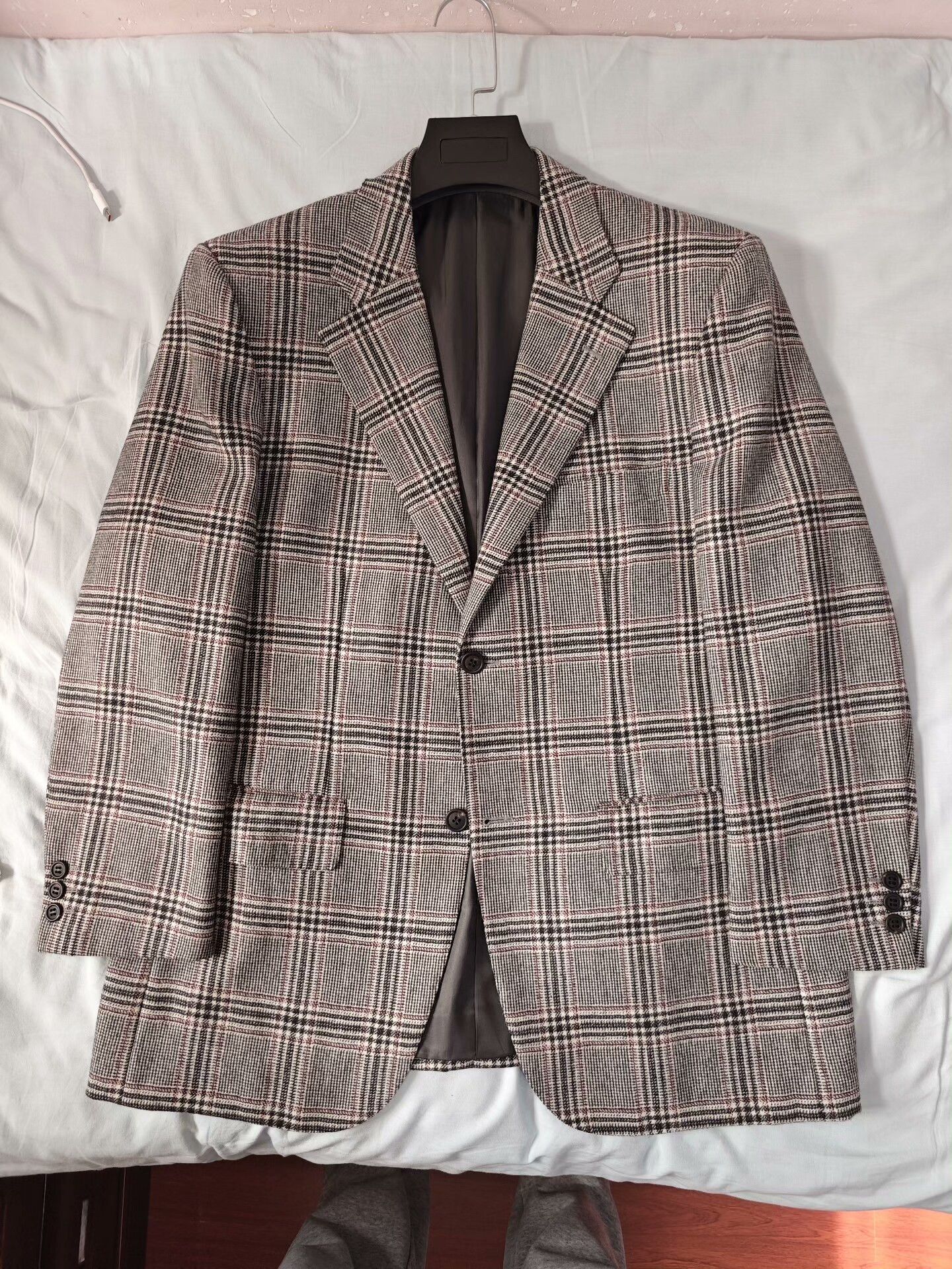 SCABAL Custom Gray Wool Flannel Suit Size US XL / EU 56 / 4 - 5 Thumbnail