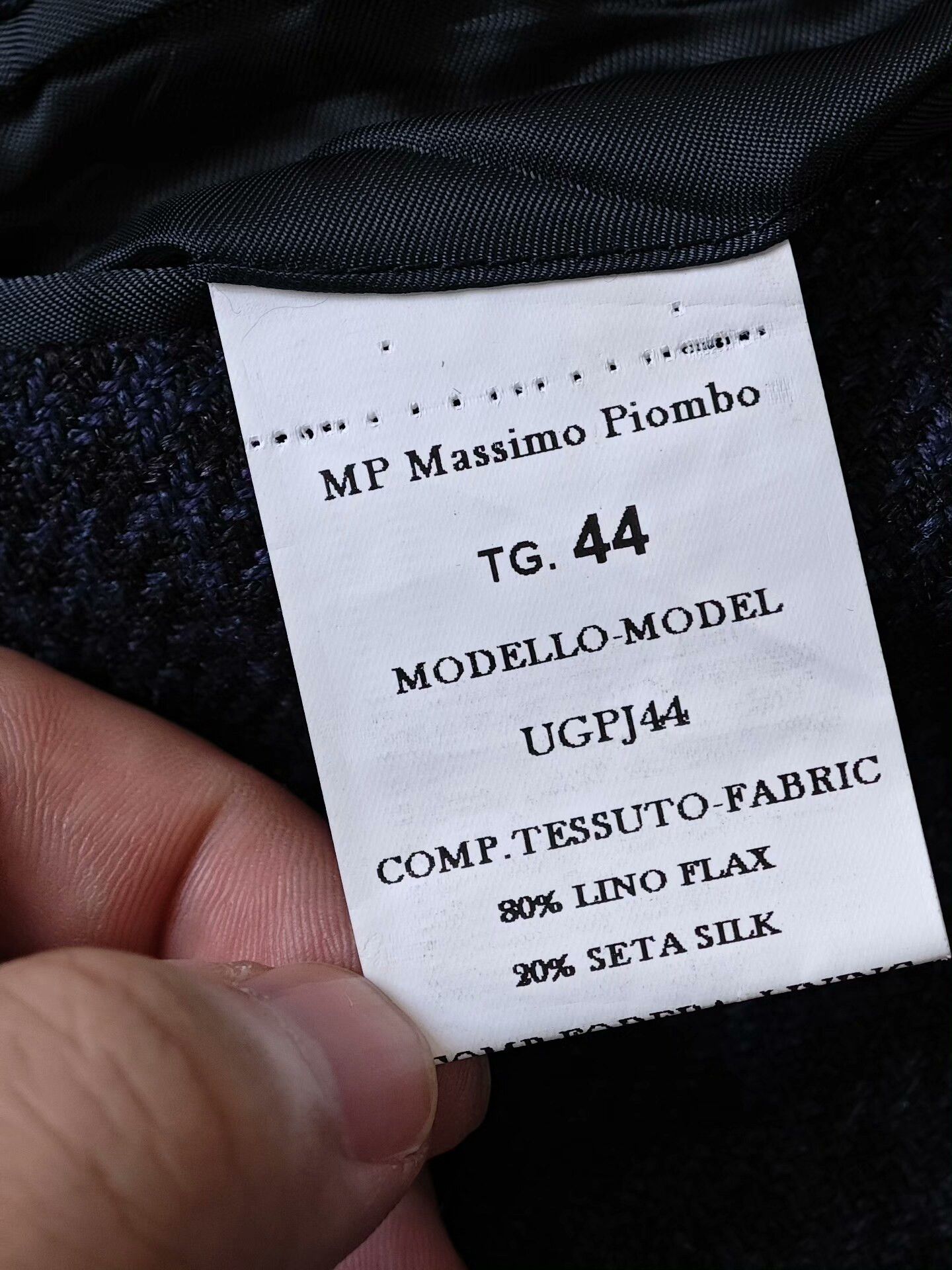 MP Massimo Piombo Italian Linen Silk Casual Blazer Size US S / EU 44-46 / 1 - 8 Thumbnail
