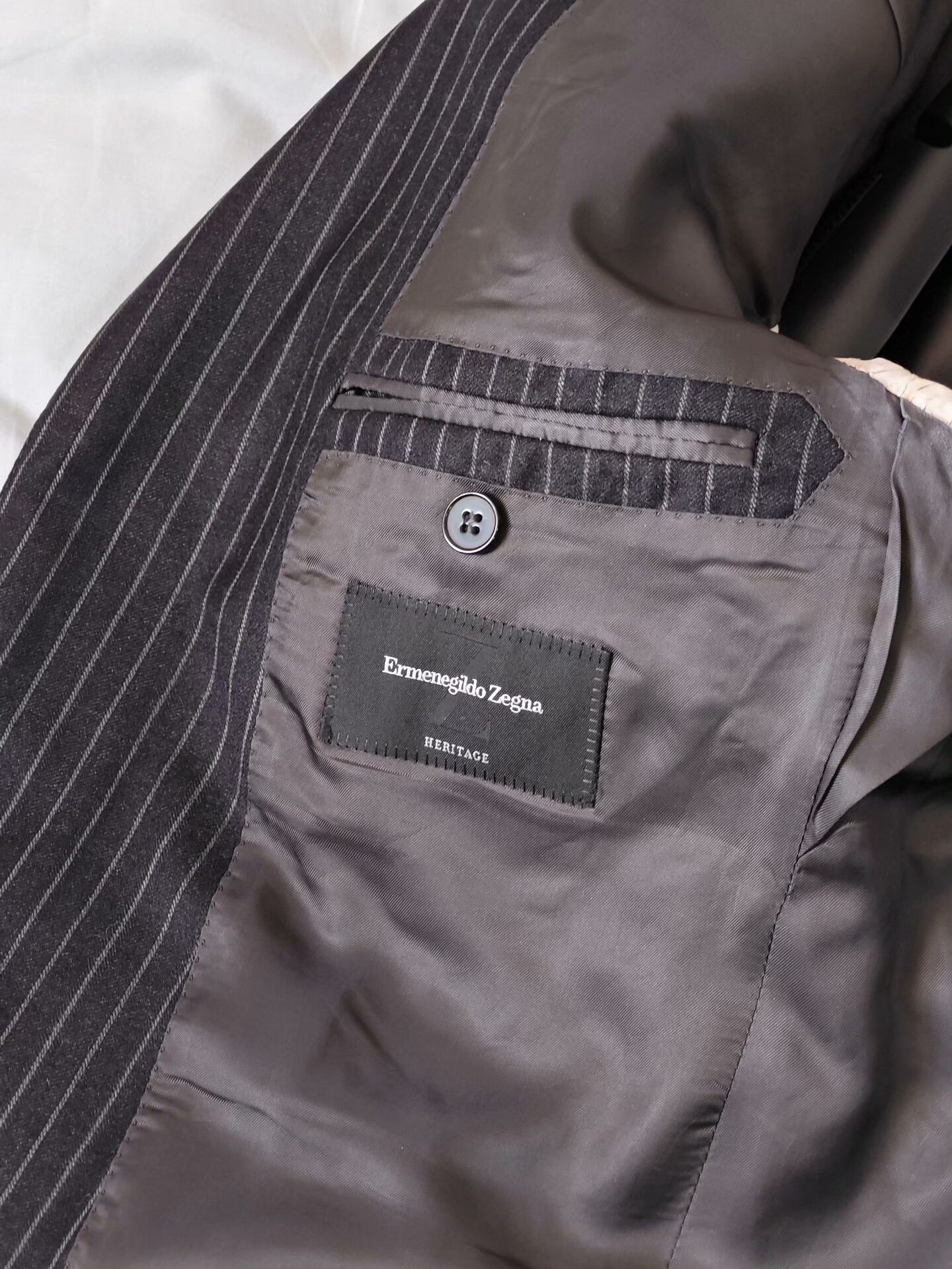 Ermenegildo Zegna Zegna Italian Wool Linen Blend Suit Size US M / EU 48-50 / 2 - 7 Thumbnail