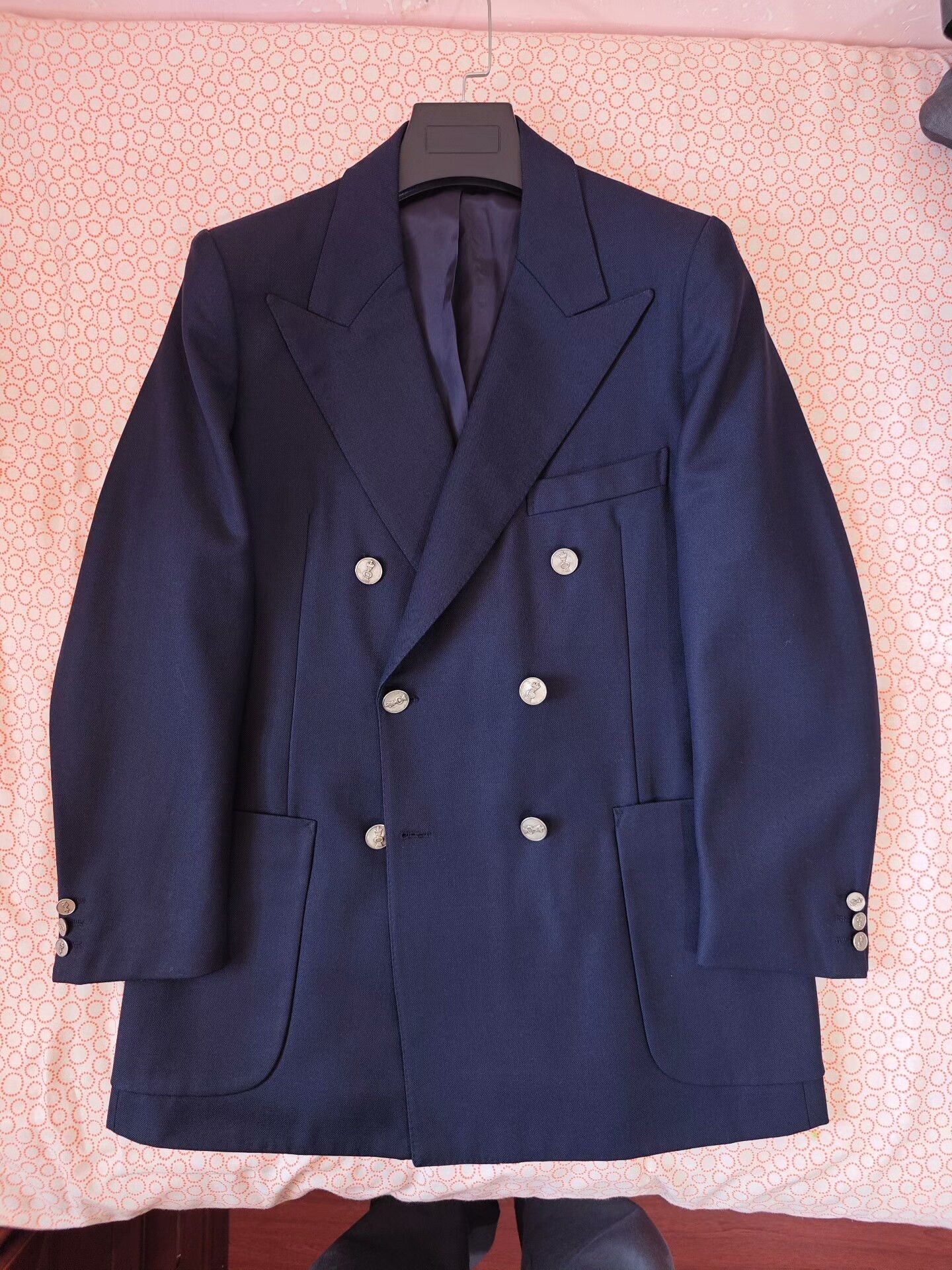Lanvin Lanvin Double-Breasted Wool Blazer Size US M / EU 48-50 / 2 - 6 Thumbnail