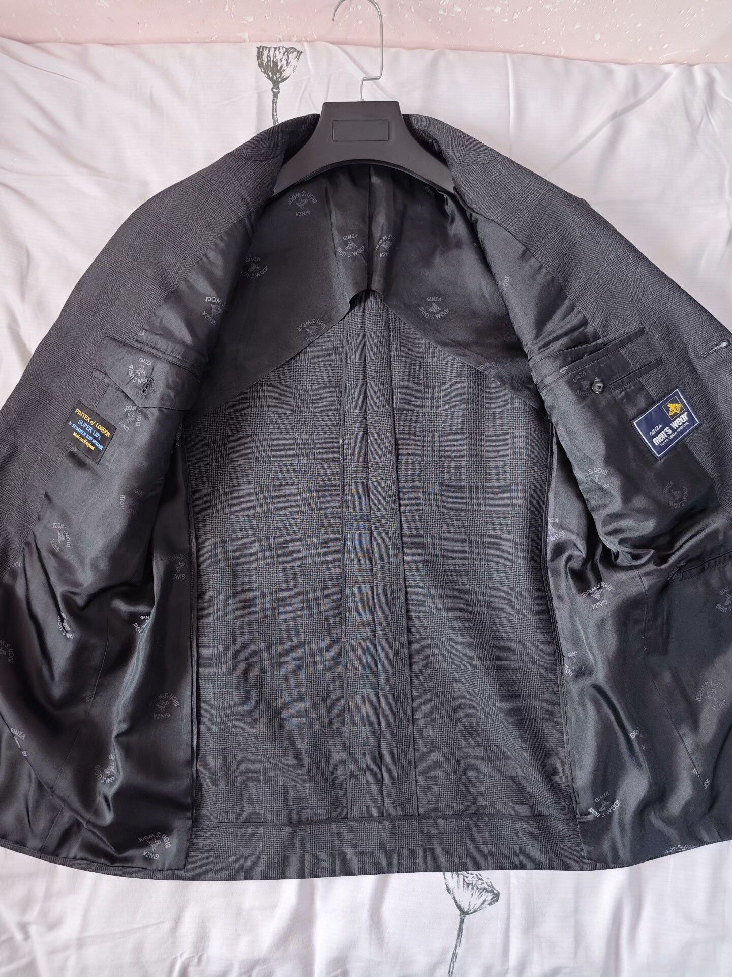 Kent & Curwen Custom Gray Glen Check Suit Jacket Size US M / EU 48-50 / 2 - 6 Thumbnail