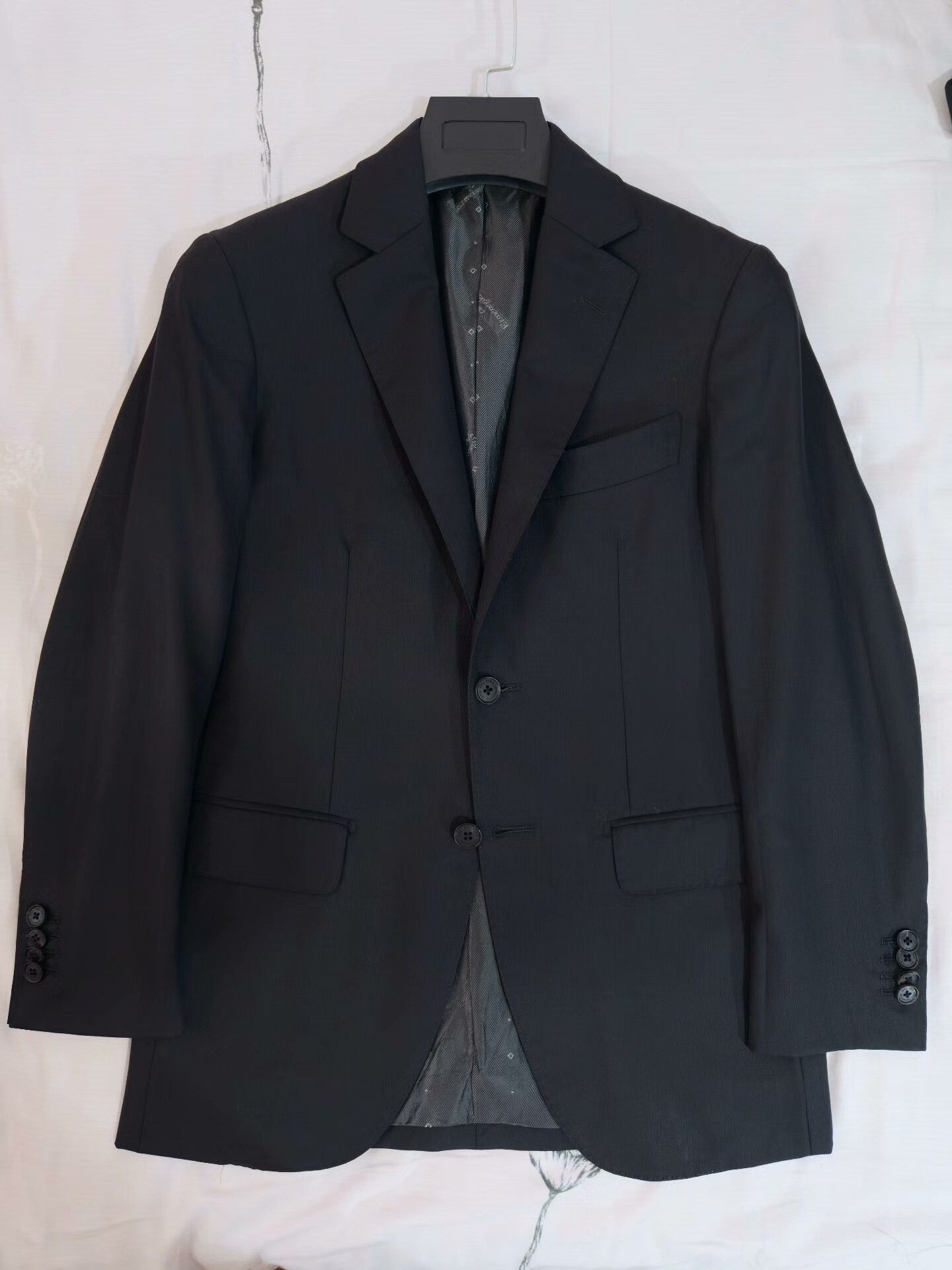 Ermenegildo Zegna Zegna Black Wool Custom Suit Size US S / EU 44-46 / 1 - 5 Thumbnail