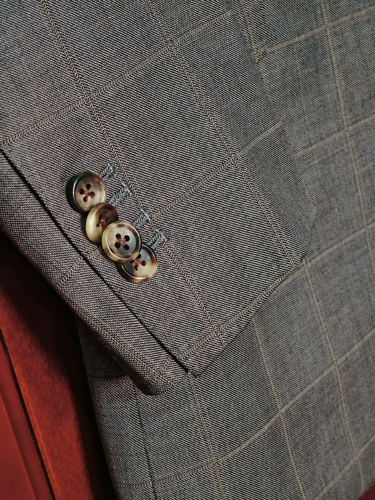 Boglioli Custom Gray Wool Blazer with Green Check Size US S / EU 44-46 / 1 - 4 Thumbnail