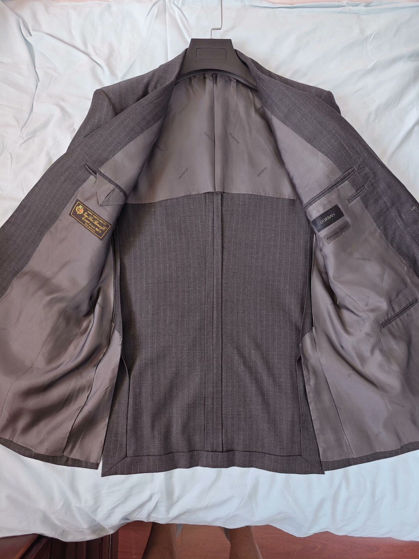 Loro Piana Loro Piana Gray Stripe Wool Blazer Size US M / EU 48-50 / 2 - 6 Thumbnail