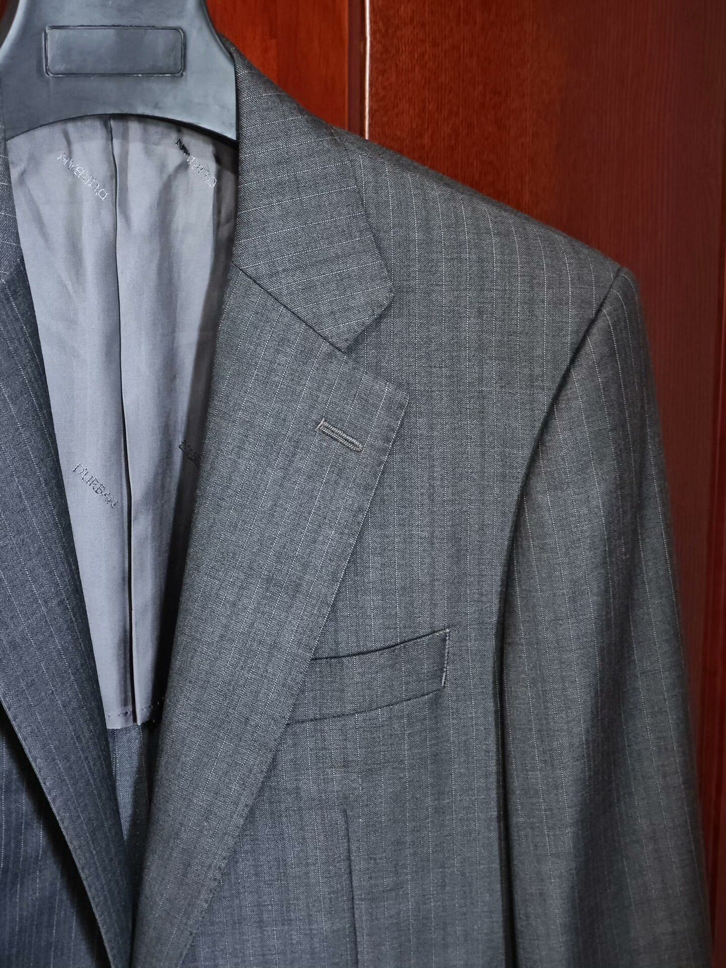 Loro Piana Loro Piana Gray Stripe Wool Blazer Size US M / EU 48-50 / 2 - 2 Thumbnail