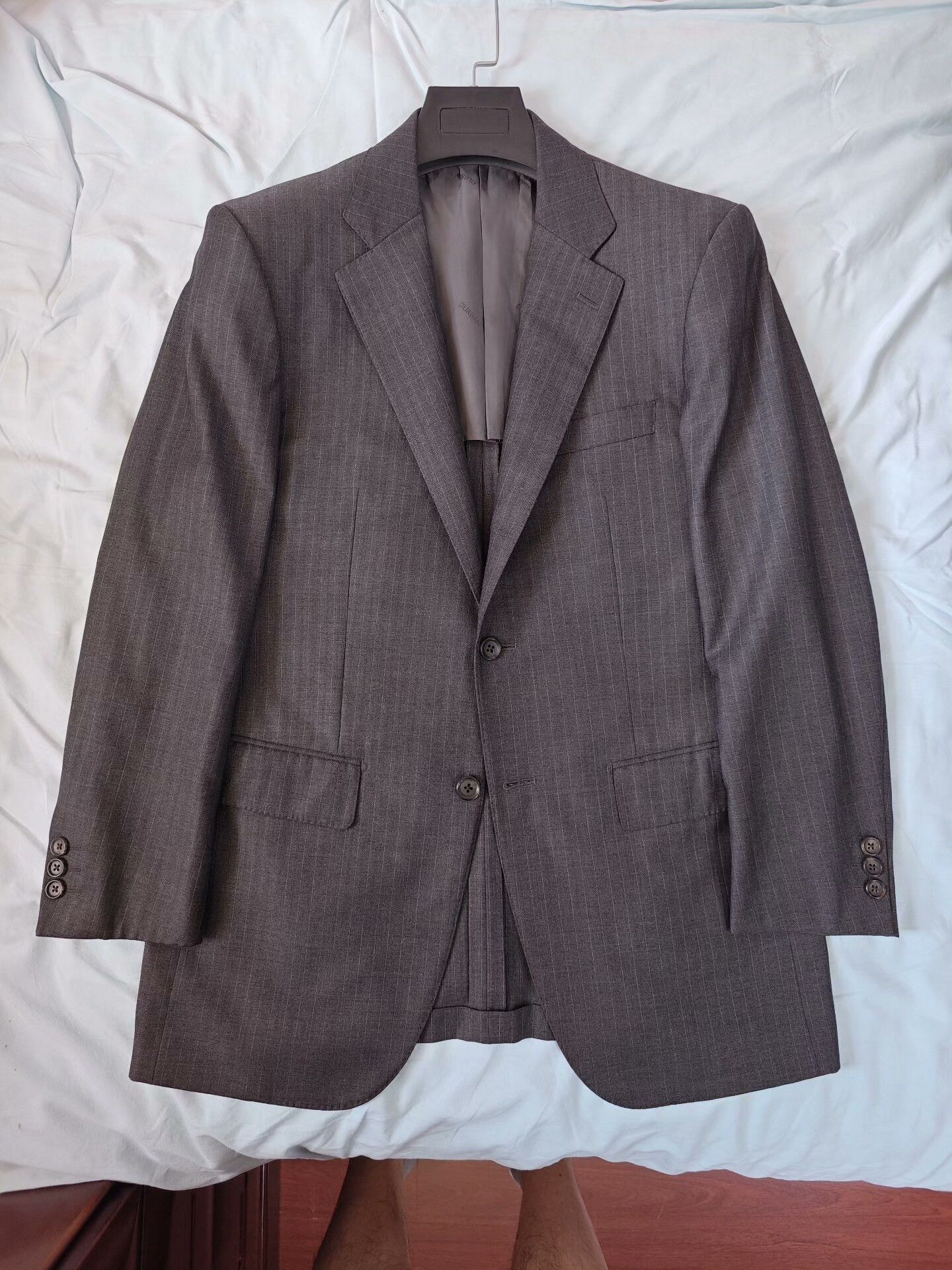 Loro Piana Loro Piana Gray Stripe Wool Blazer Size US M / EU 48-50 / 2 - 5 Thumbnail