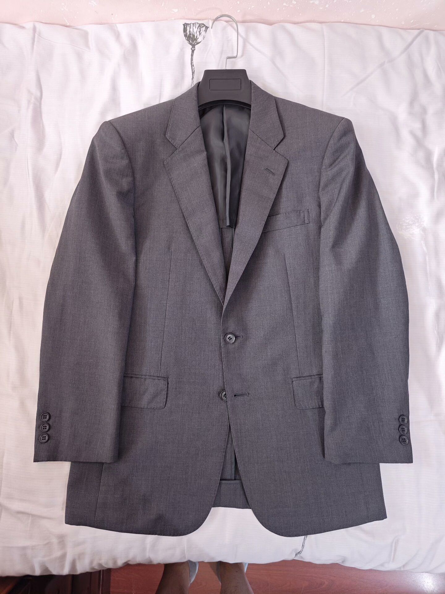 SCABAL SCABAL Gray Custom Wool Suit Size US M / EU 48-50 / 2 - 5 Thumbnail