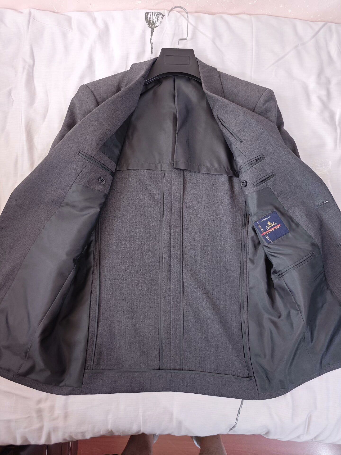 SCABAL SCABAL Gray Custom Wool Suit Size US M / EU 48-50 / 2 - 6 Thumbnail