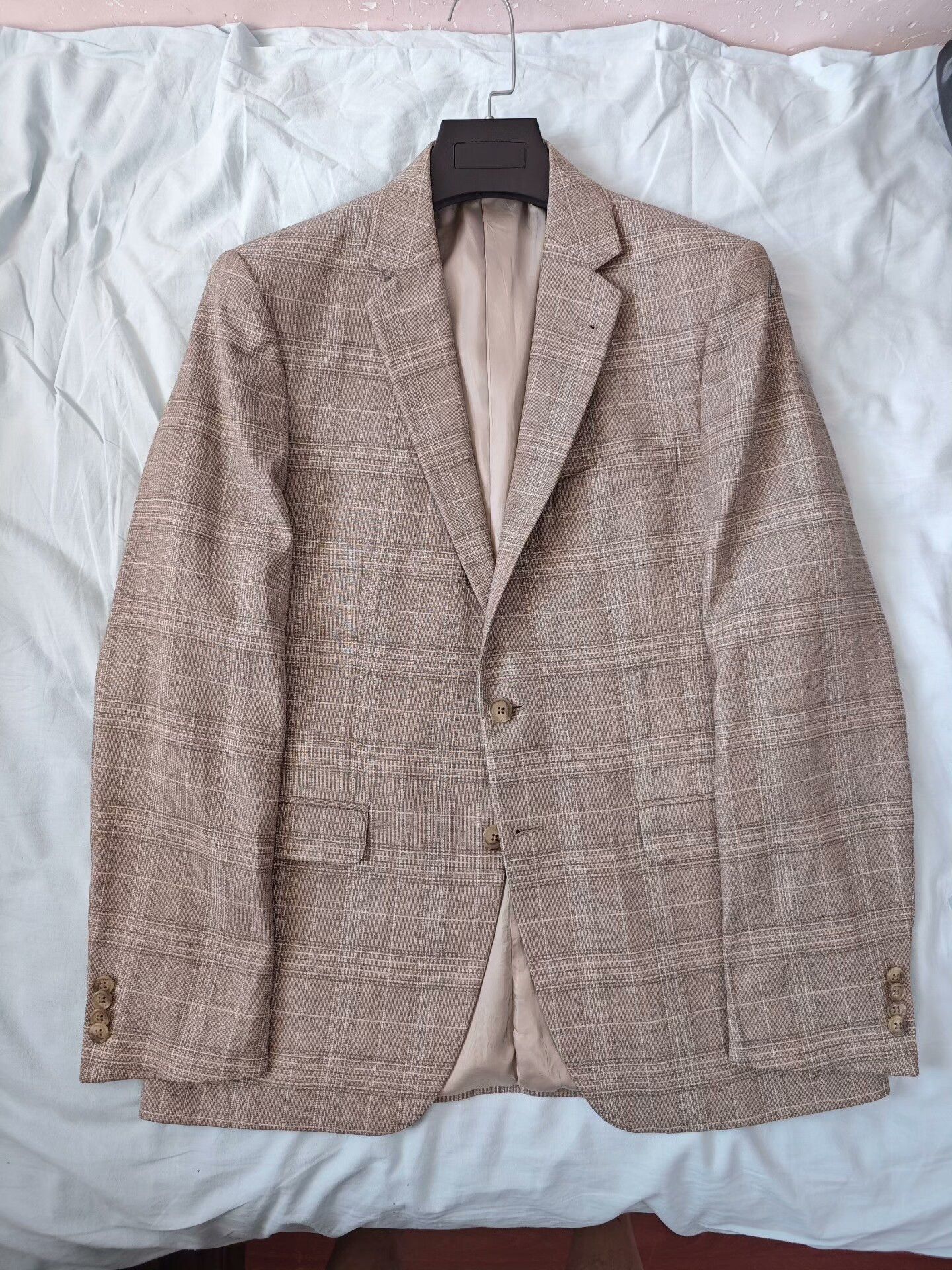 Joseph Abboud Joseph Abboud Silk-Linen Blazer Size US L / EU 52-54 / 3 - 5 Thumbnail