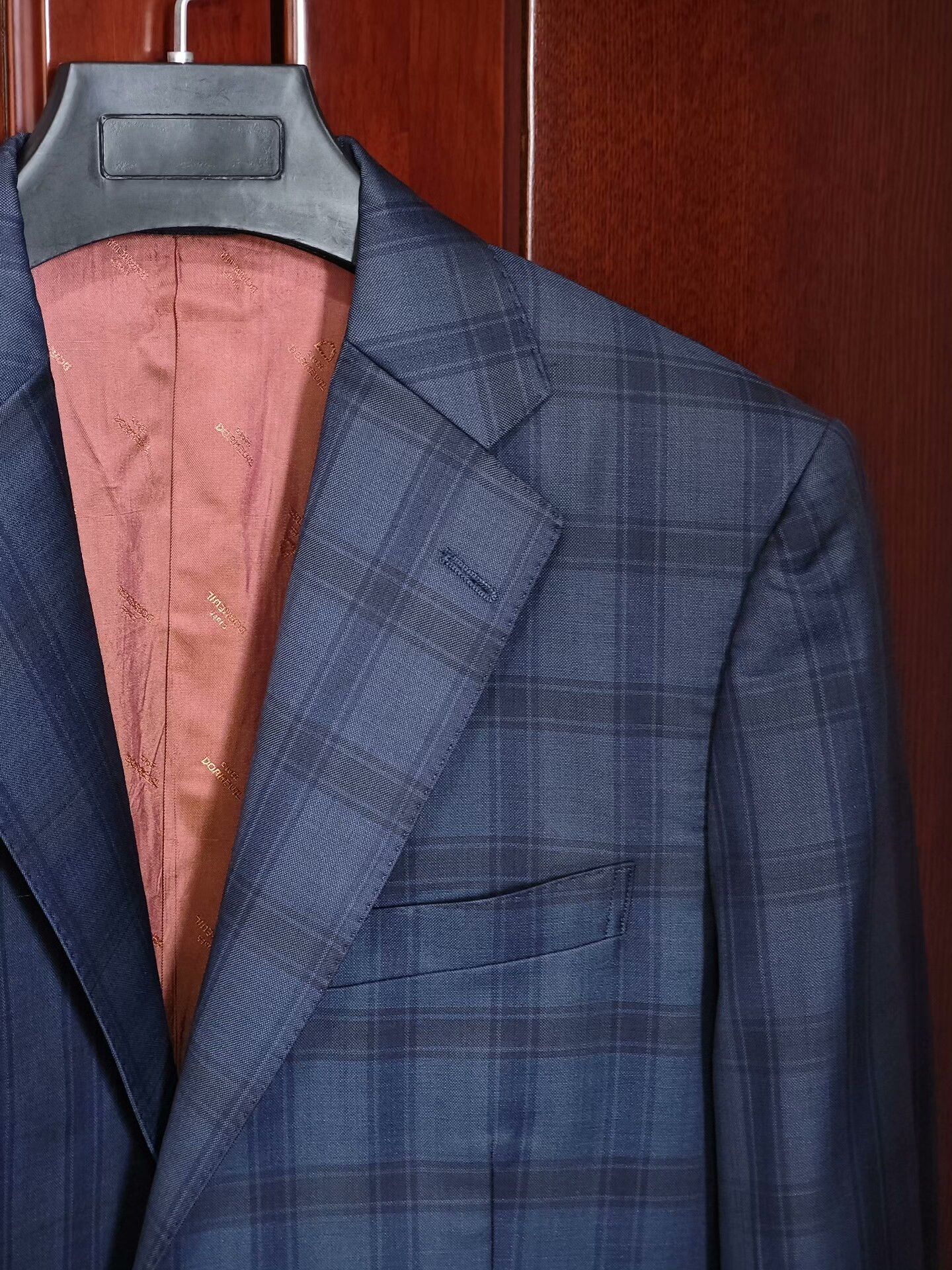 Ermenegildo Zegna Dormeuil Custom Blue Plaid Suit Size US M / EU 48-50 / 2 - 2 Thumbnail