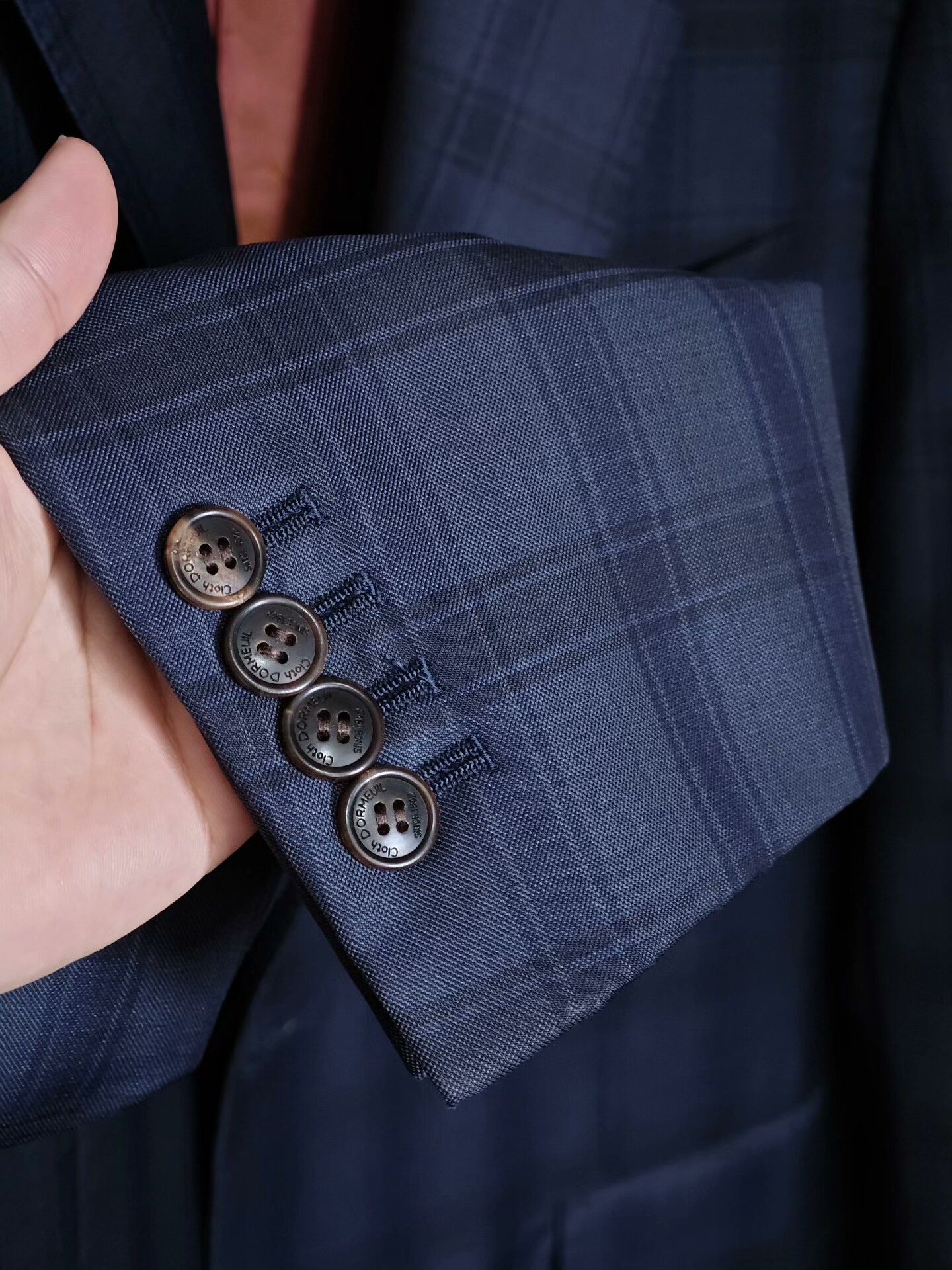 Ermenegildo Zegna Dormeuil Custom Blue Plaid Suit Size US M / EU 48-50 / 2 - 4 Thumbnail