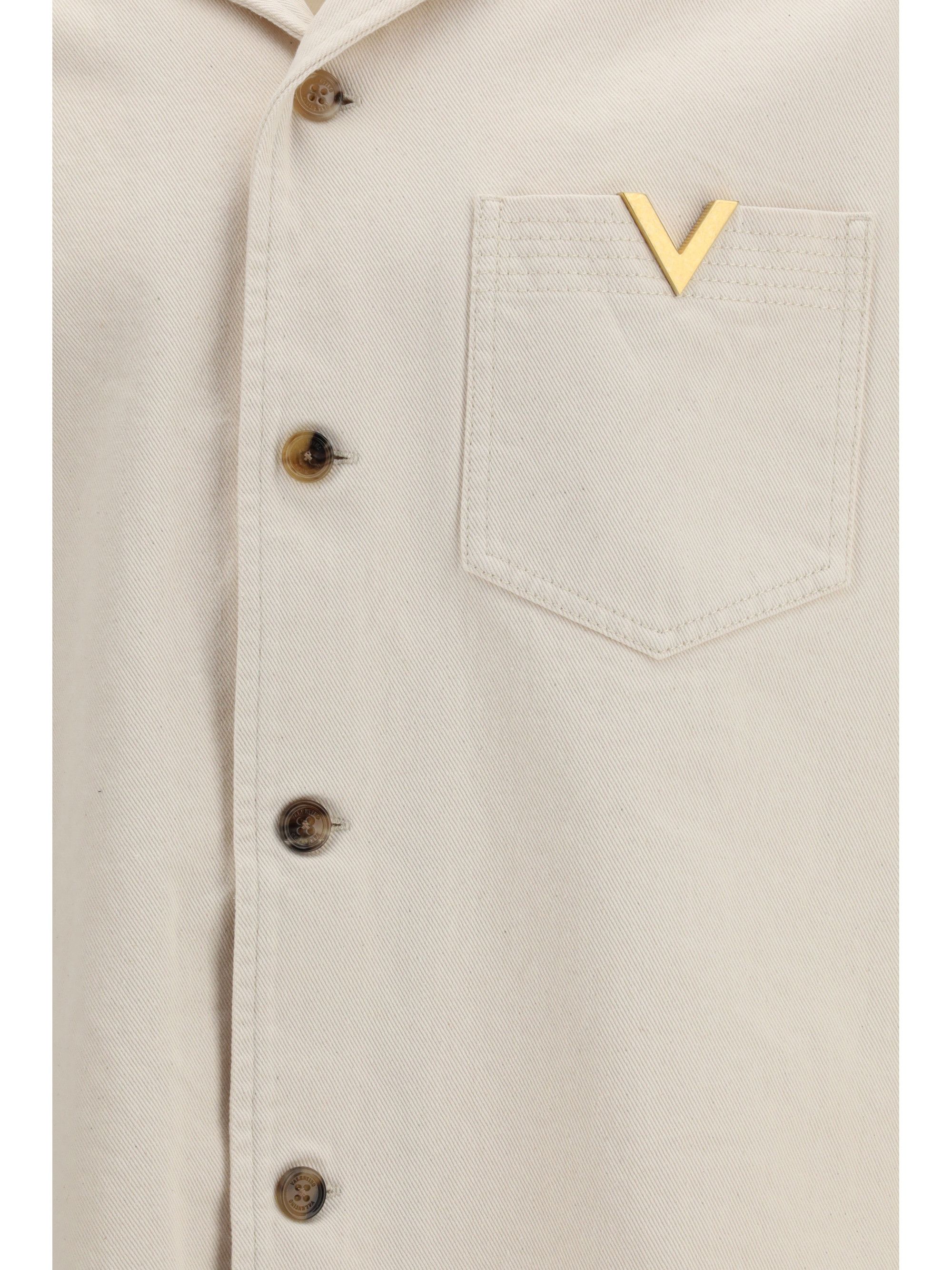 Valentino Signature Vlogo Bowling Shirt Size US L / EU 52-54 / 3 - 3 Thumbnail