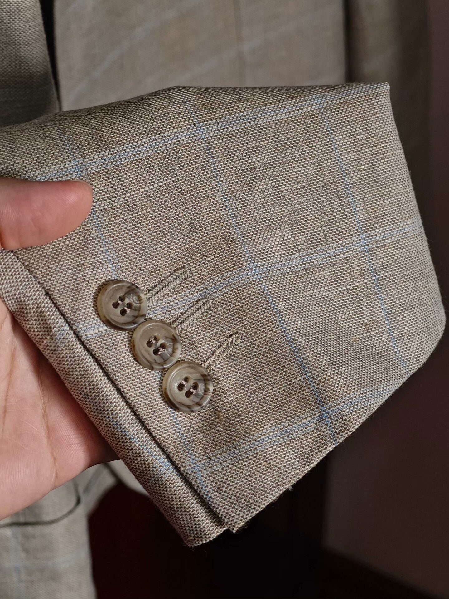 Corneliani Corneliani Italian Wool-Linen Suit Jacket Size US M / EU 48-50 / 2 - 4 Thumbnail