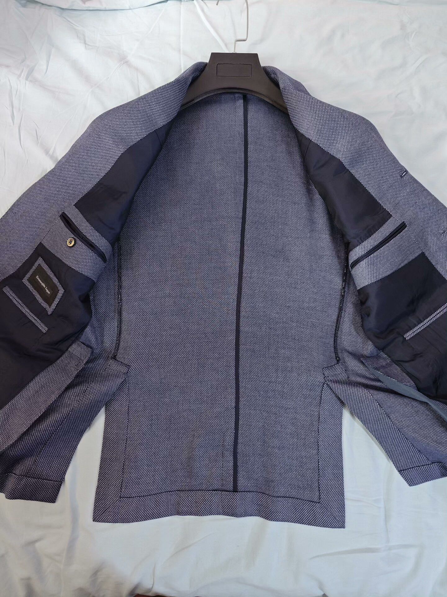 Ermenegildo Zegna Zegna Italian Cotton Cashmere Blend Suit Size US S / EU 44-46 / 1 - 6 Thumbnail