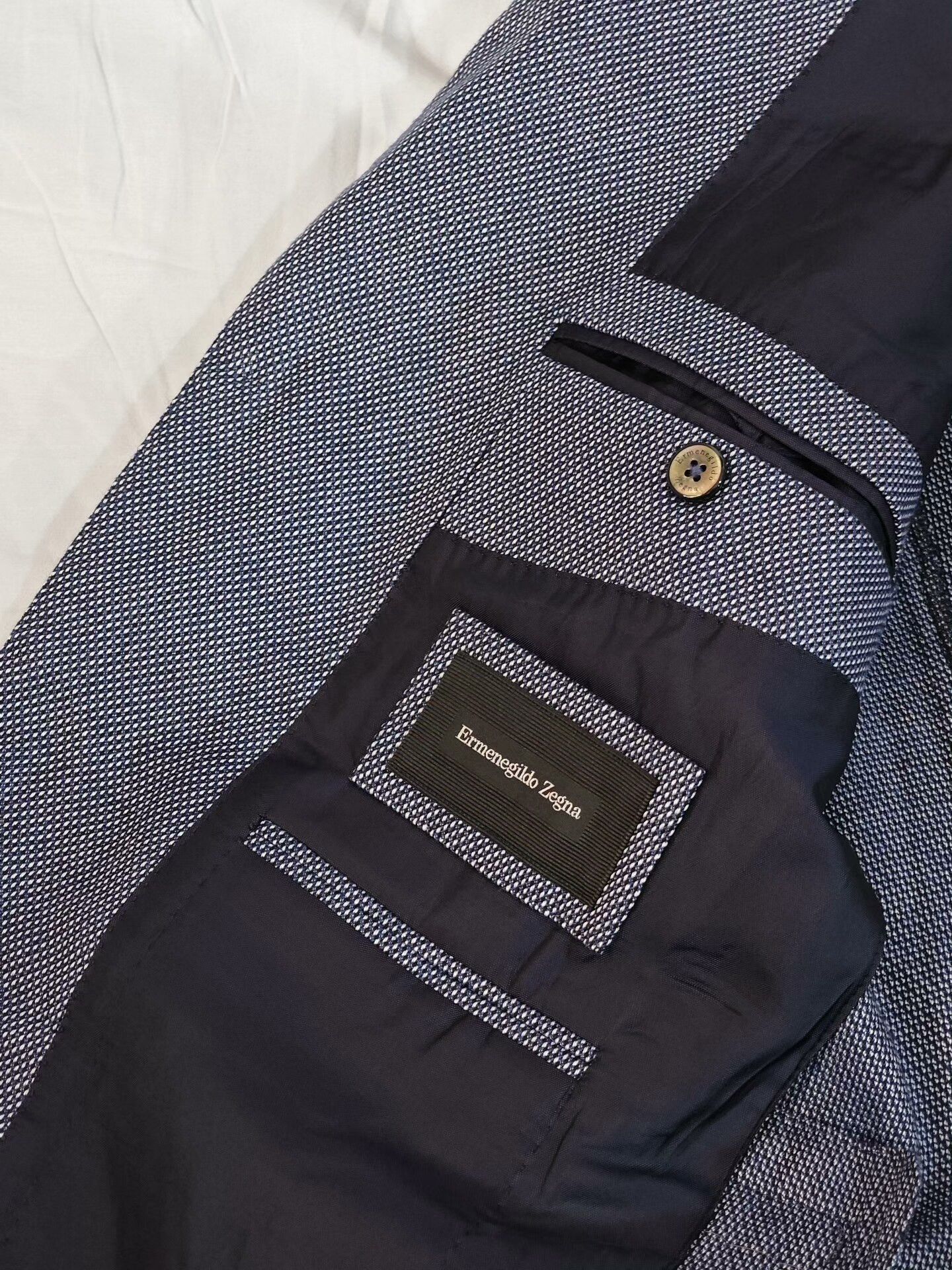 Ermenegildo Zegna Zegna Italian Cotton Cashmere Blend Suit Size US S / EU 44-46 / 1 - 7 Thumbnail