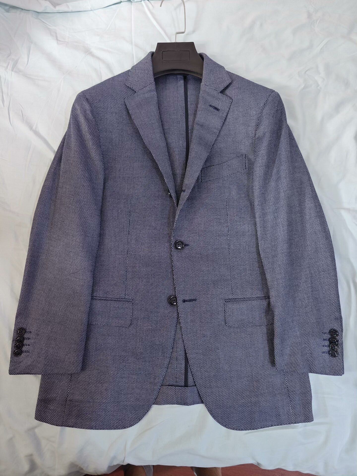Ermenegildo Zegna Zegna Italian Cotton Cashmere Blend Suit Size US S / EU 44-46 / 1 - 5 Thumbnail