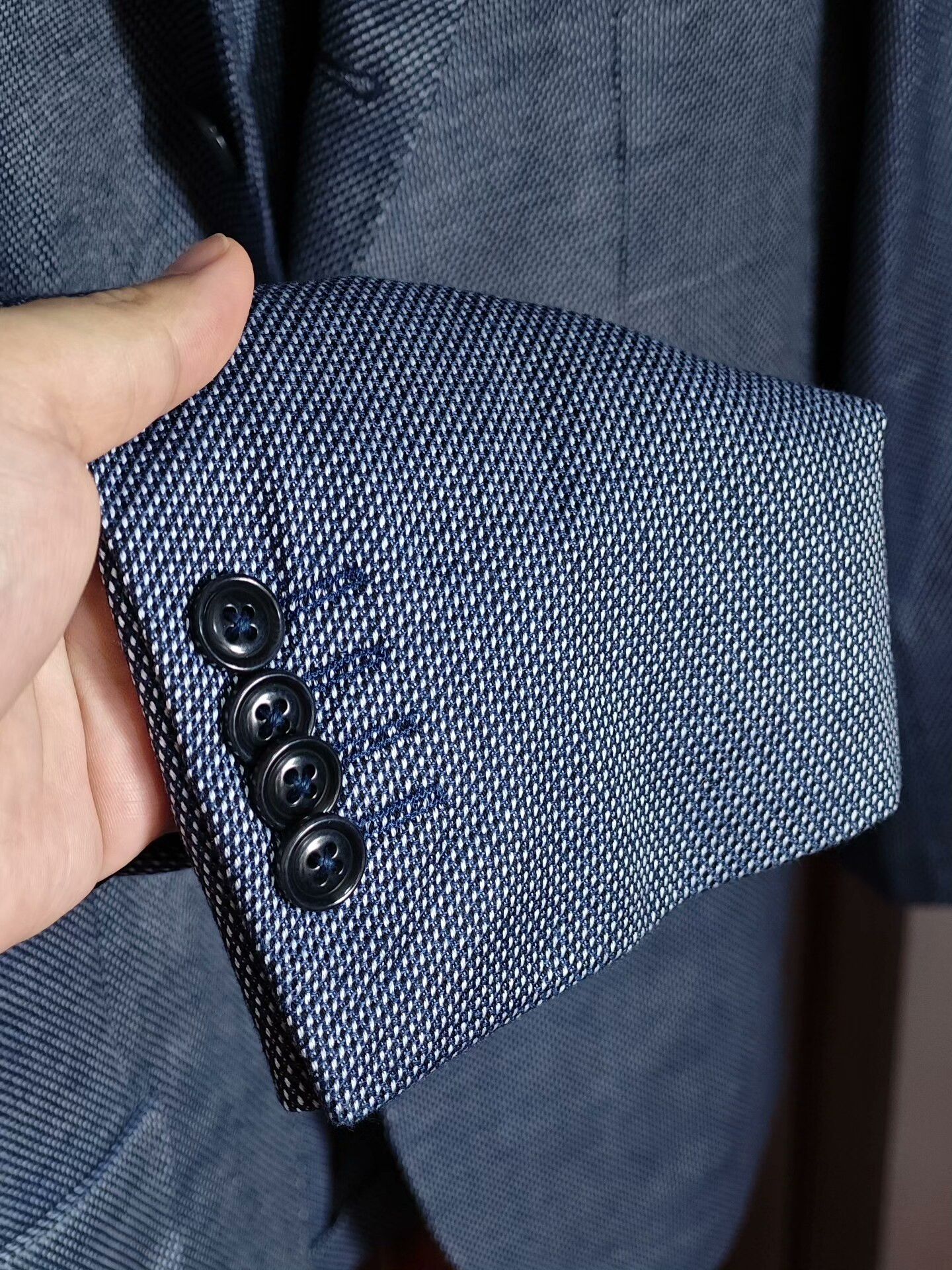 Ermenegildo Zegna Zegna Italian Cotton Cashmere Blend Suit Size US S / EU 44-46 / 1 - 4 Thumbnail