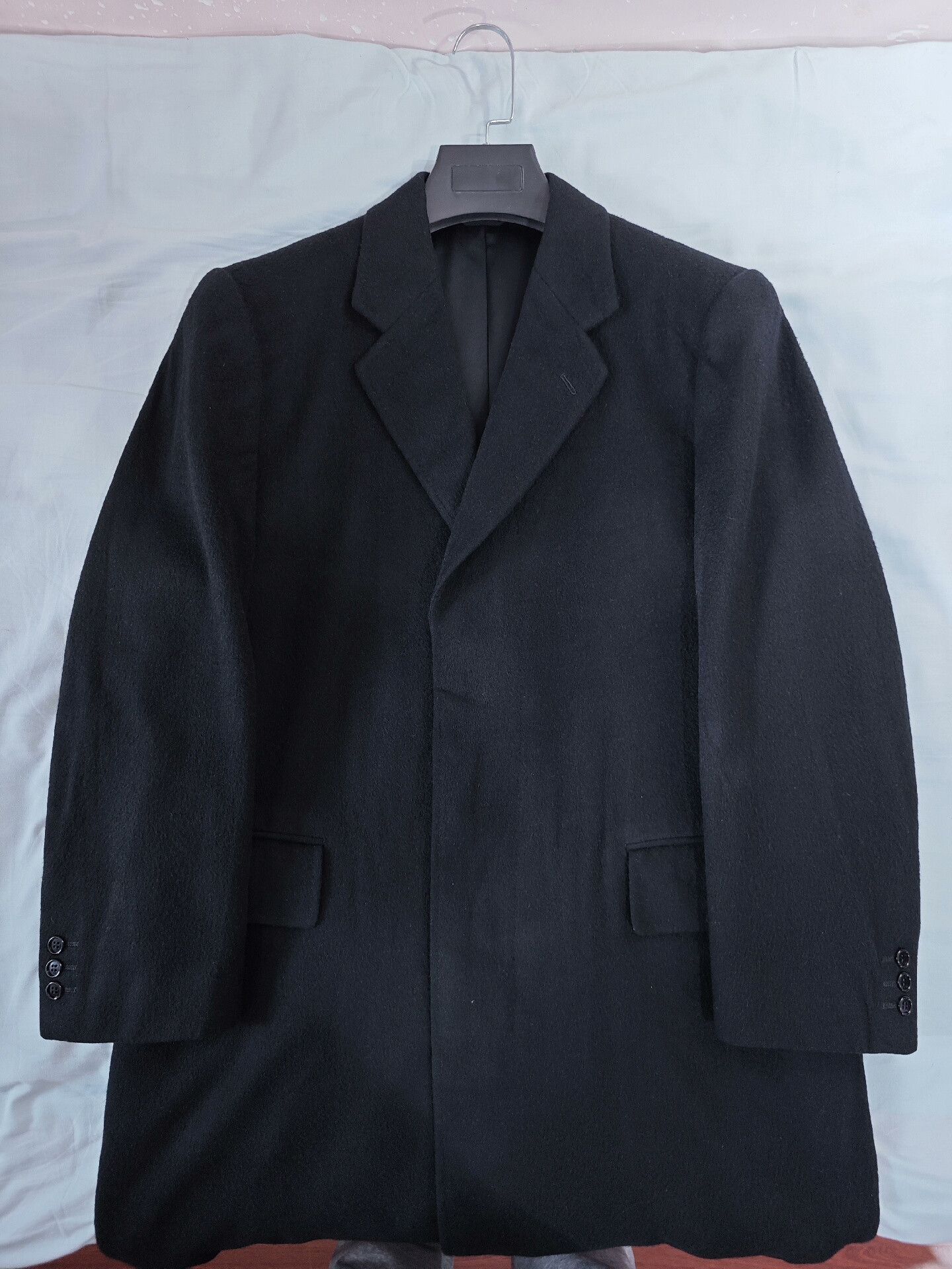 Crombie Custom Black Cashmere Overcoat Size US M / EU 48-50 / 2 - 4 Thumbnail