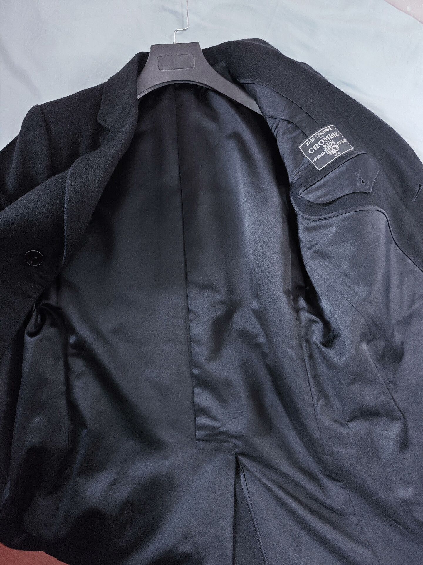 Crombie Custom Black Cashmere Overcoat Size US M / EU 48-50 / 2 - 6 Thumbnail