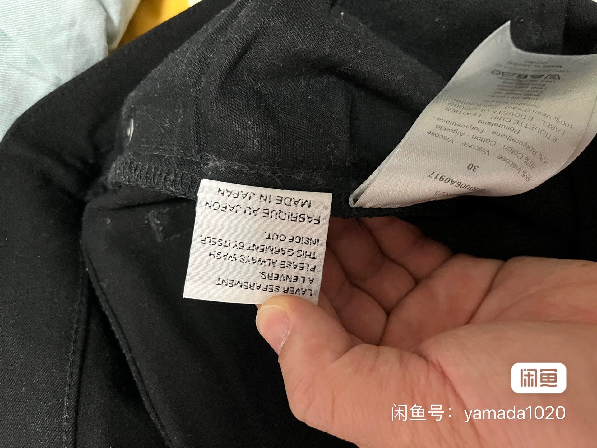 Dior Dior Homme Black Denim Pants Size 30 Size US 30 / EU 46 - 6 Thumbnail