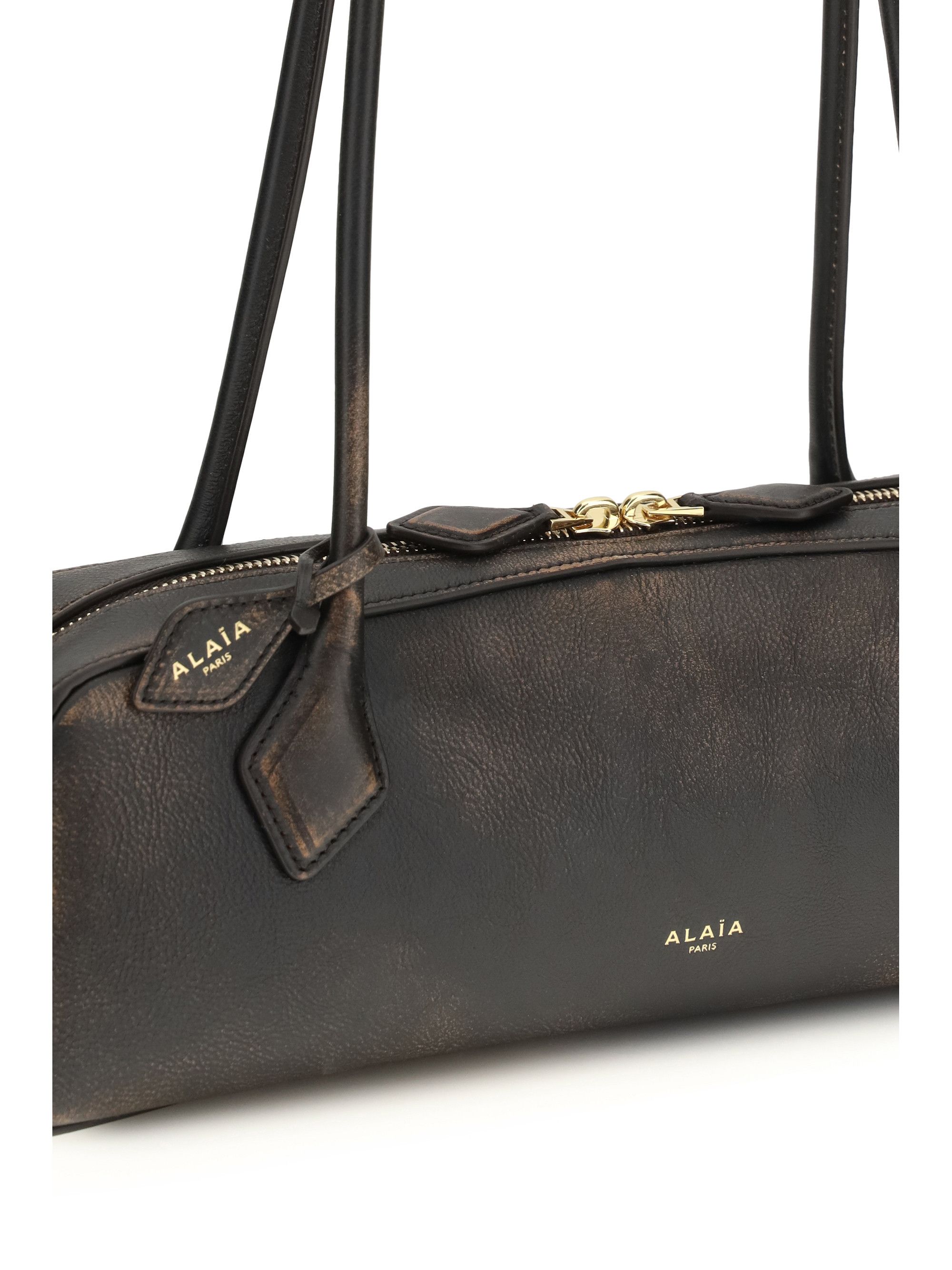 Alaia Le Teckel Shoulder Bag in aged leather Size ONE SIZE - 4 Thumbnail