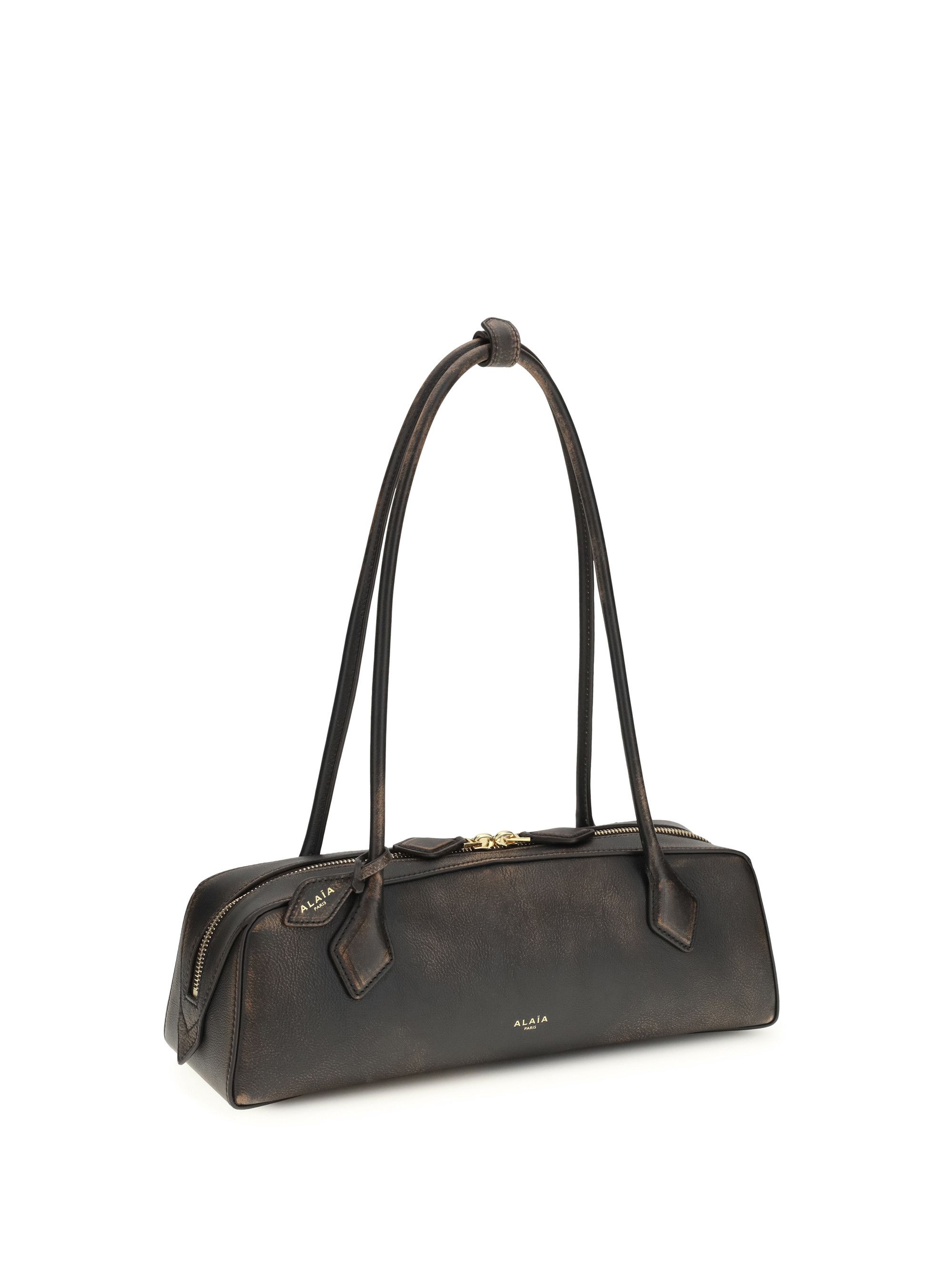 Alaia Le Teckel Shoulder Bag in aged leather Size ONE SIZE - 2 Thumbnail