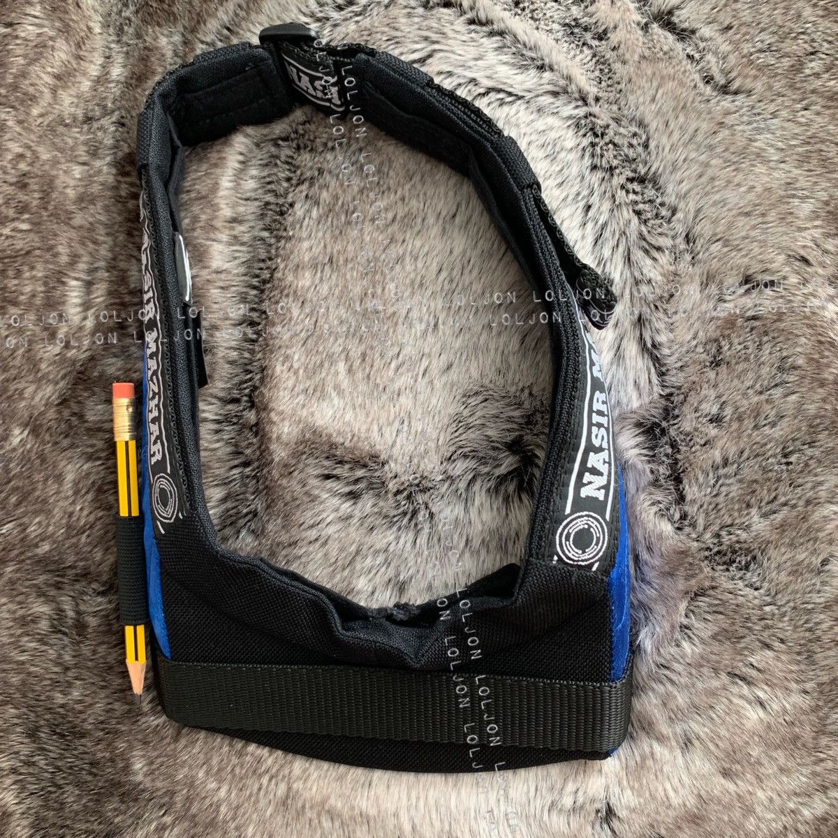 Nasir Mazhar Nasir Mazhar Rare Visor Cap in Sapphire Satin Color | Grailed