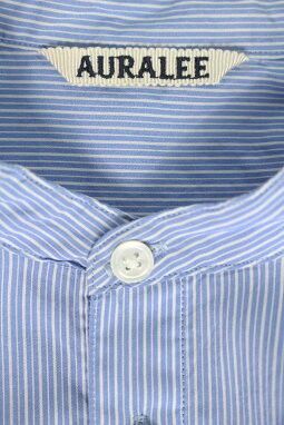 Auralee AURALEE Striped Long Sleeve Shirt Blue Size 0 Size US XS / EU 42 / 0 - 3 Thumbnail